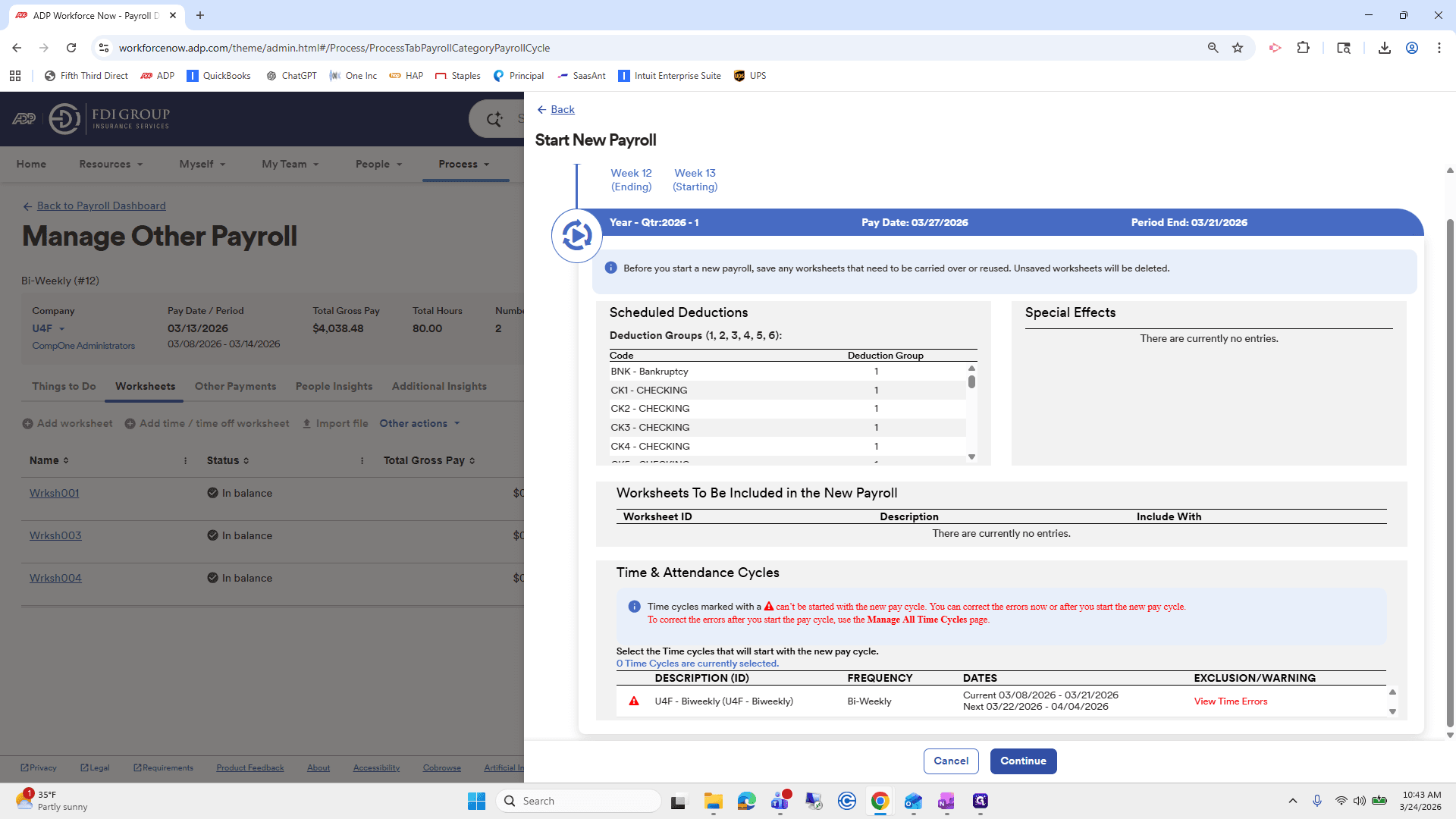Step #109: Click on "Continue"