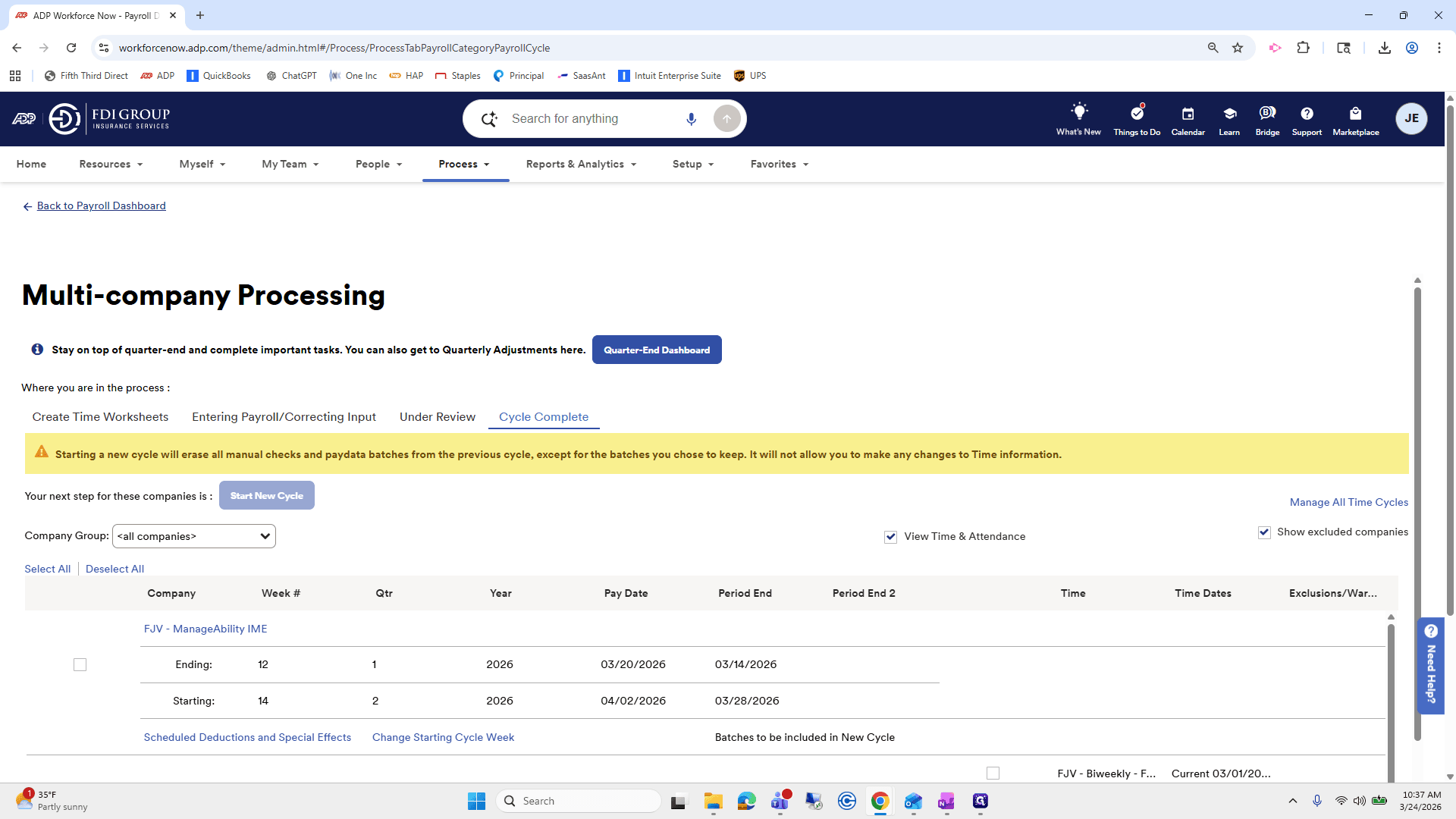 Step #44: Click on "← Back to Payroll Dashboard"