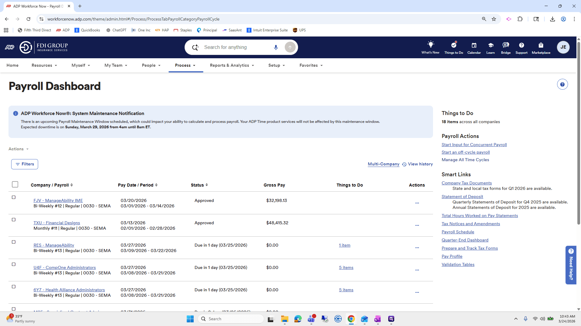 Step #111: Click on "Manage All Time Cycles"