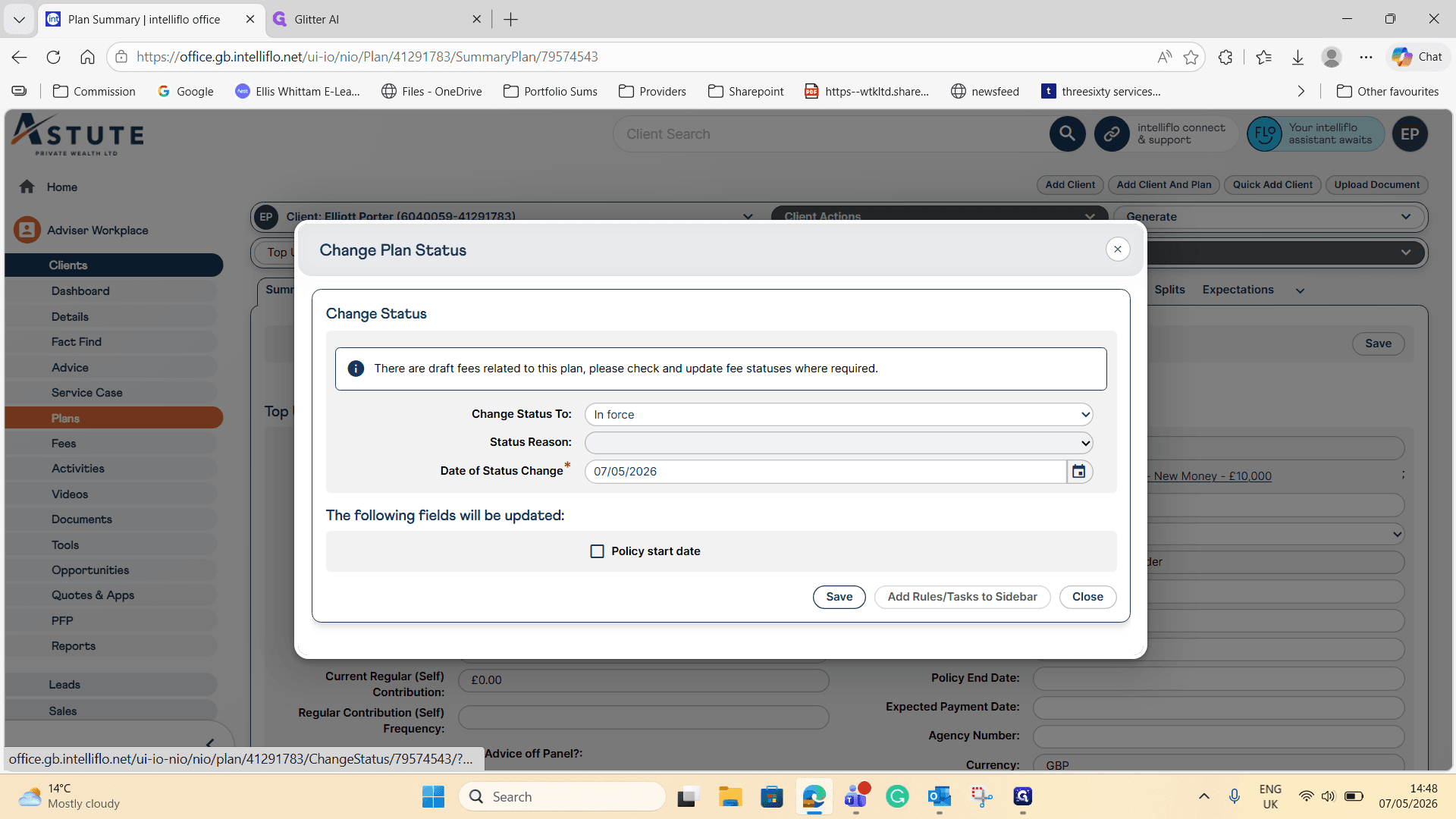 Step #14: Click Save to apply the status change to your top-up.