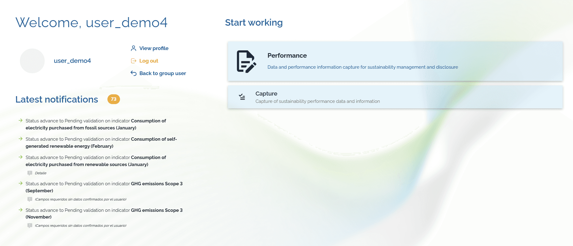 Step #2: Click "Performance" and then "Capture" to enter.