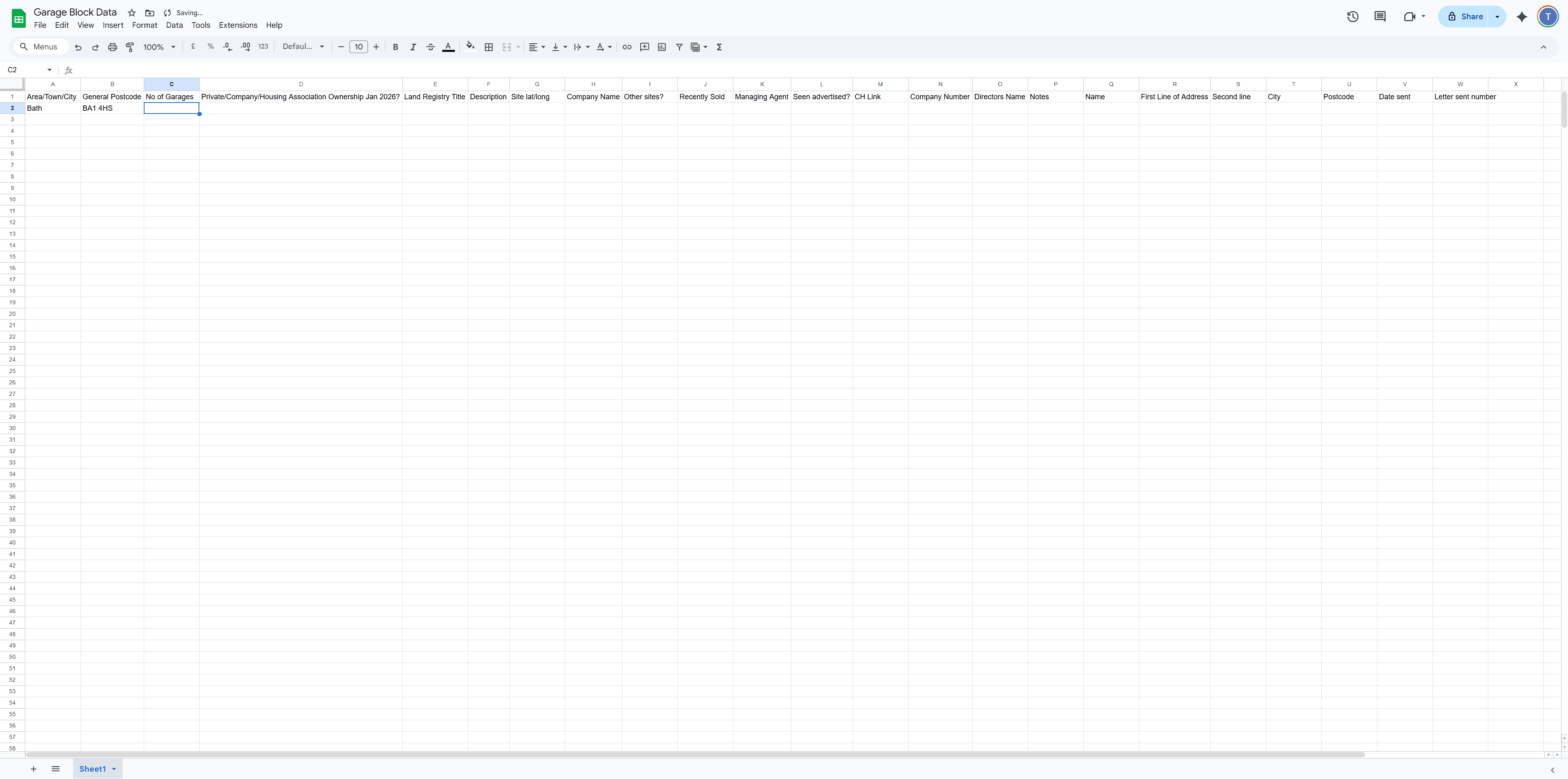 Step #15: Paste the postcode - if listed on the property data box copy the accurate one from there