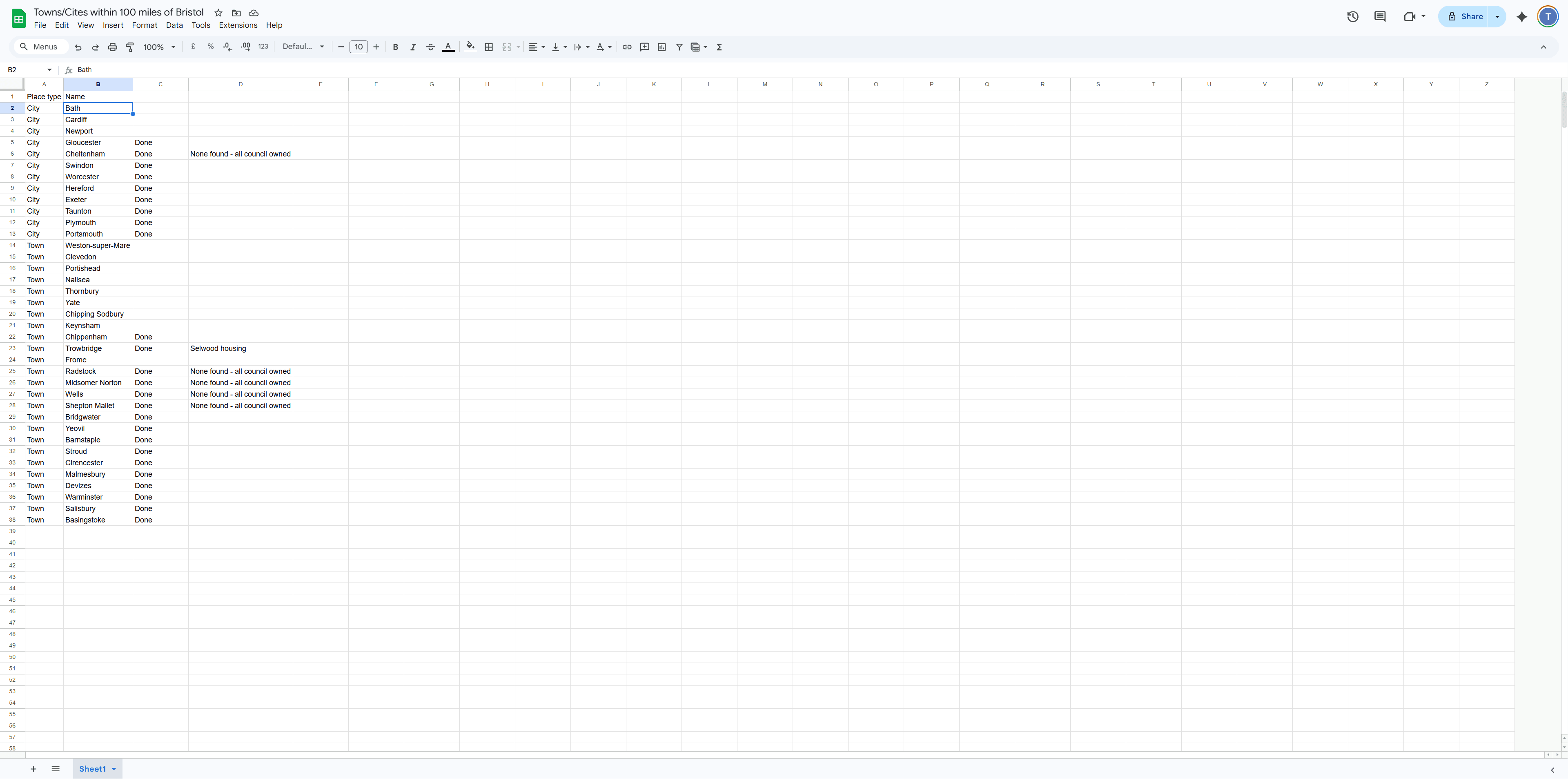 Step #1: Copy the name of your target city or town
