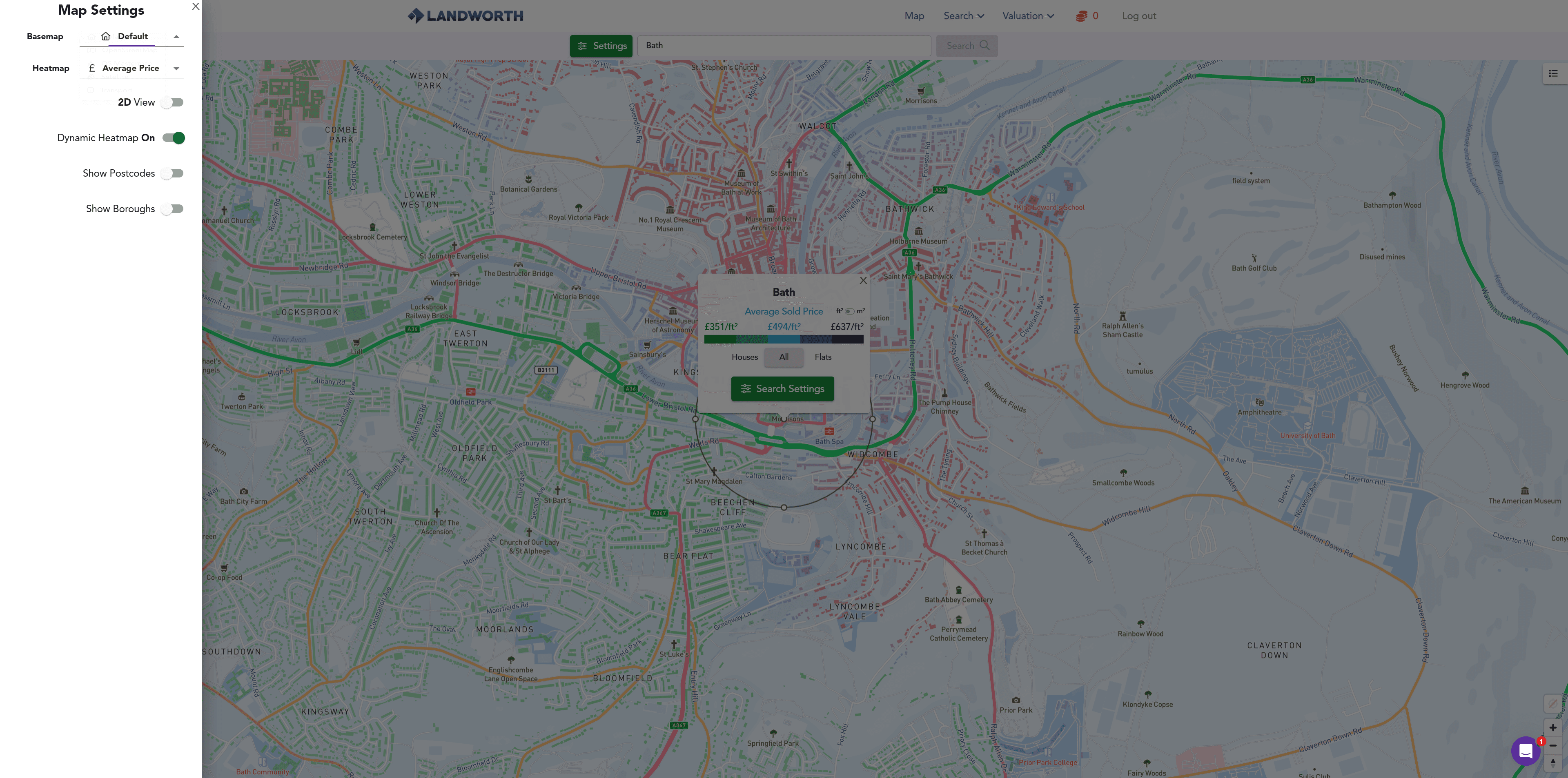 Step #3: Click Map Settings on the left sidebar