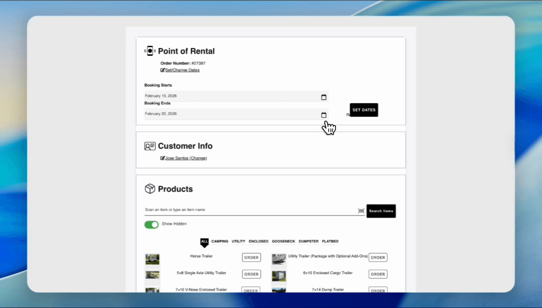 Step #6: Click the calendar icon next to Booking Ends.