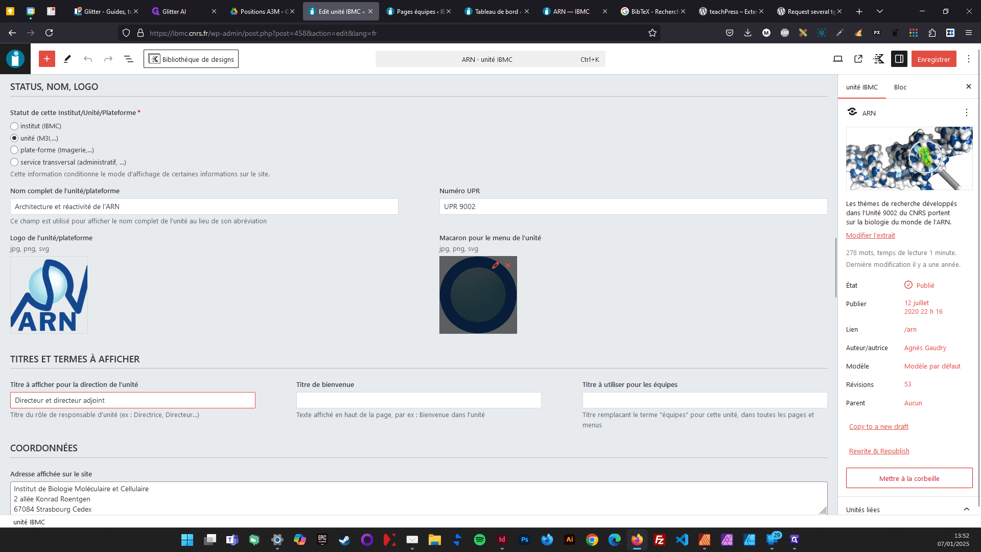 Step #7: Ce macaron est utilisé à plusieurs endroits sur le site : la page d'accueil et menu de navigation secondaire