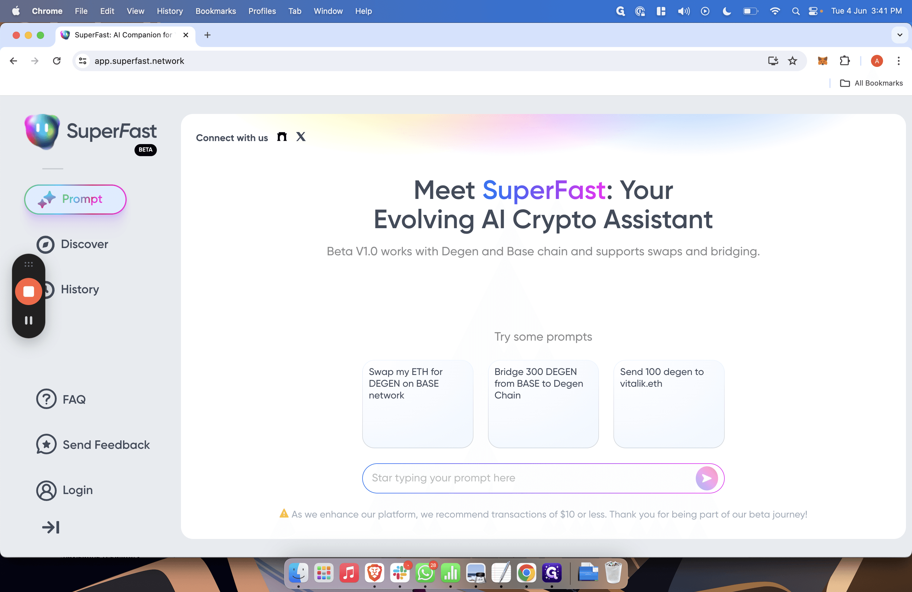 Step #3: Click "Star typing your prompt here"