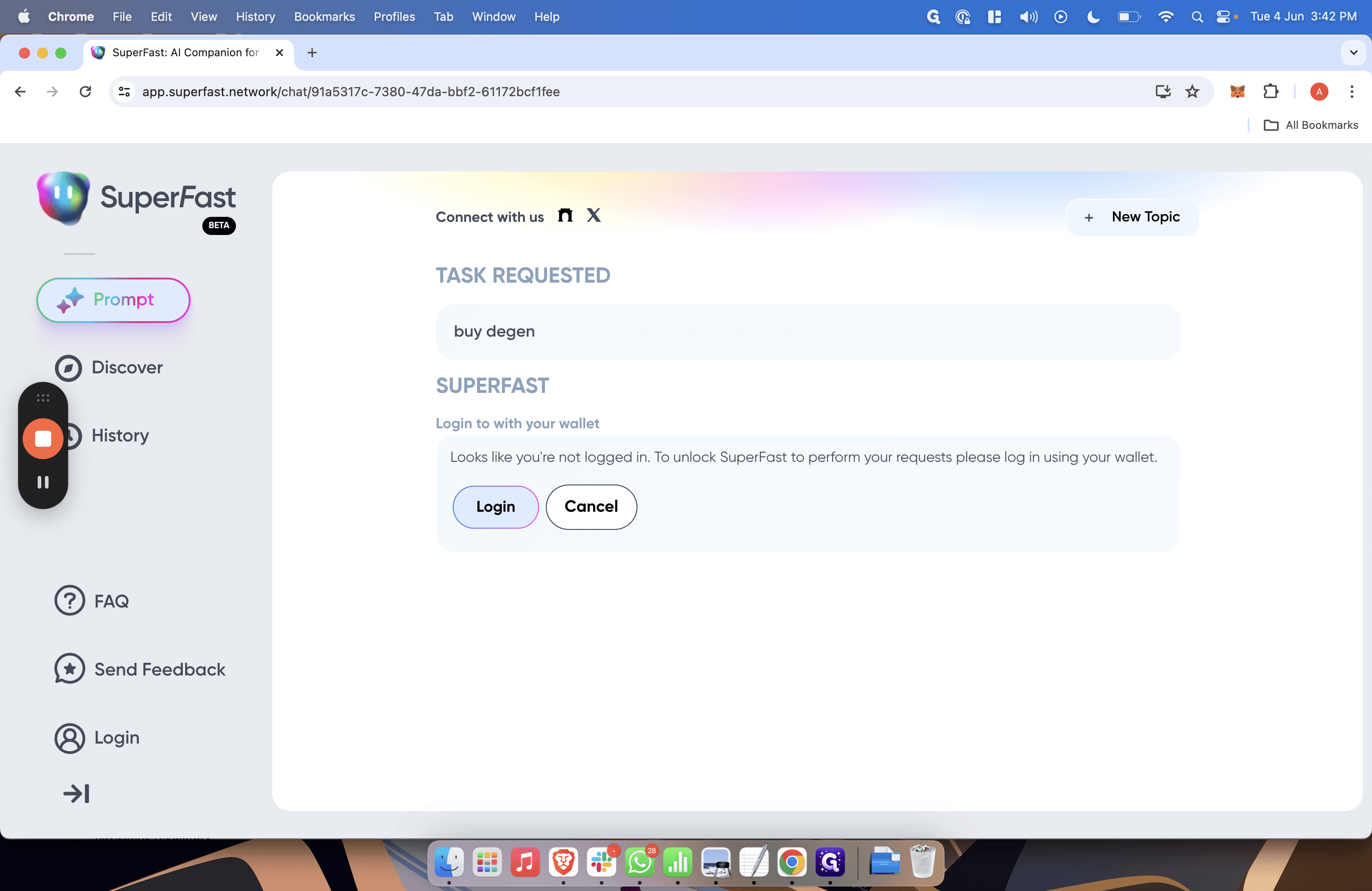 Step #4: Click "Login"