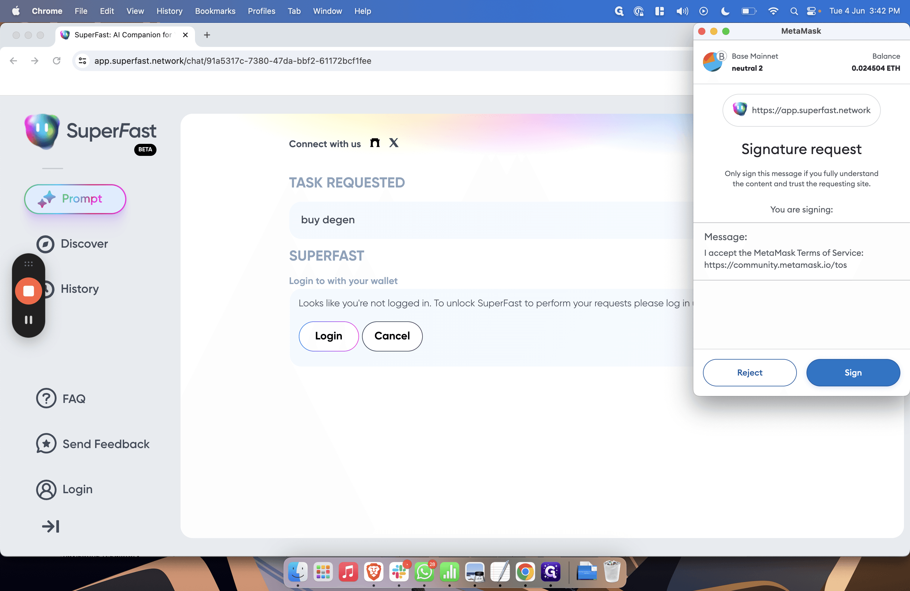Step #7: Click "Sign"