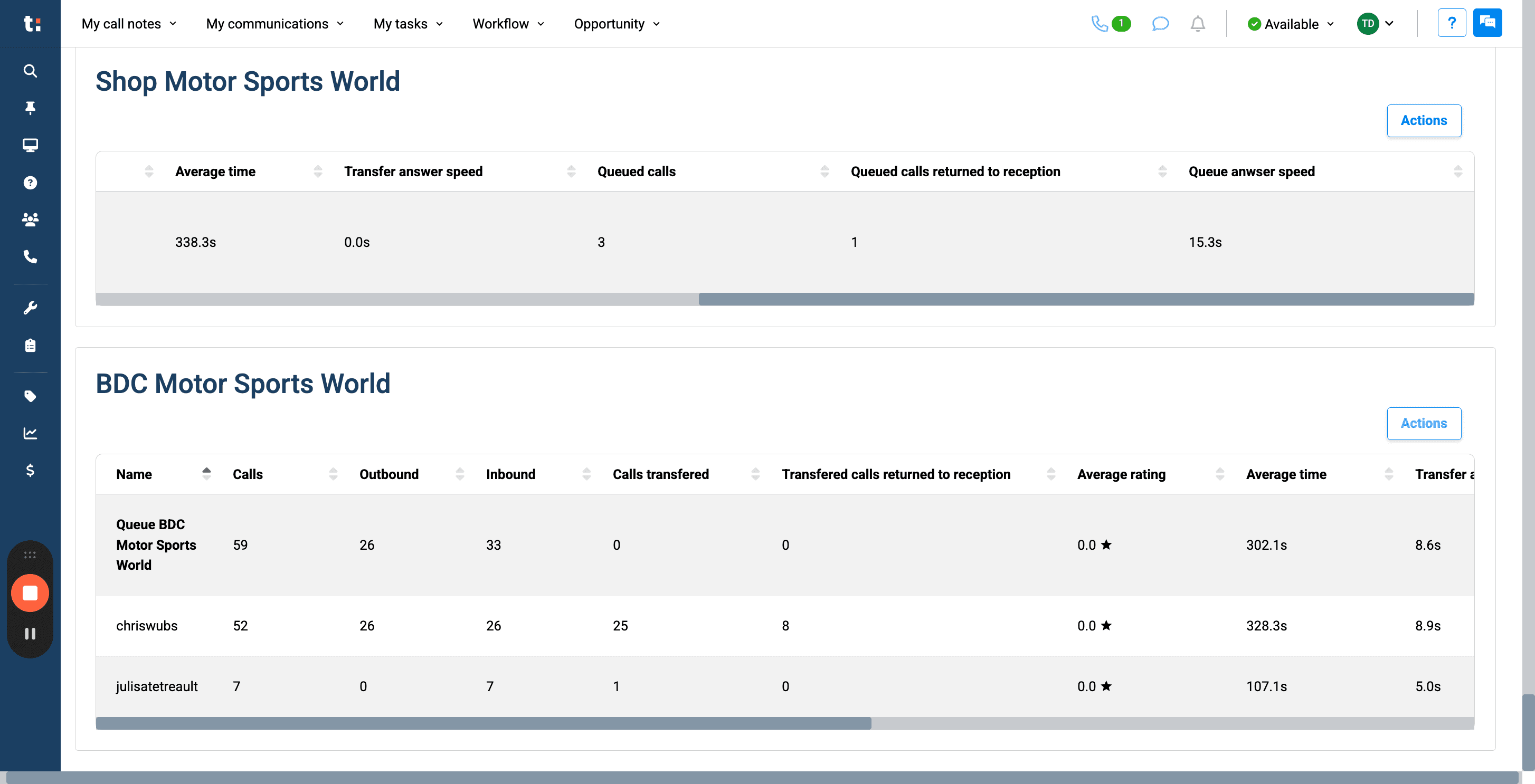 Step #31: If you wish, you can use the Actions button to export this information to an Excel spreadsheet or a CSV file.