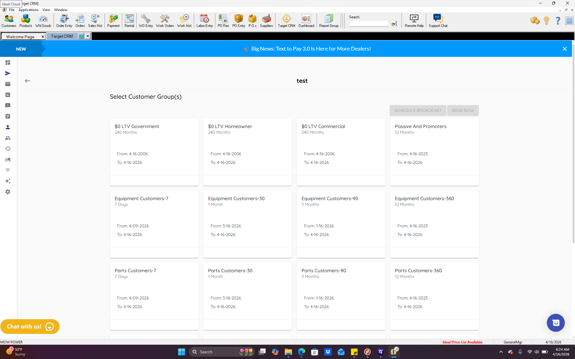 Step #22: Click on "SCHEDULE BROADCAST"