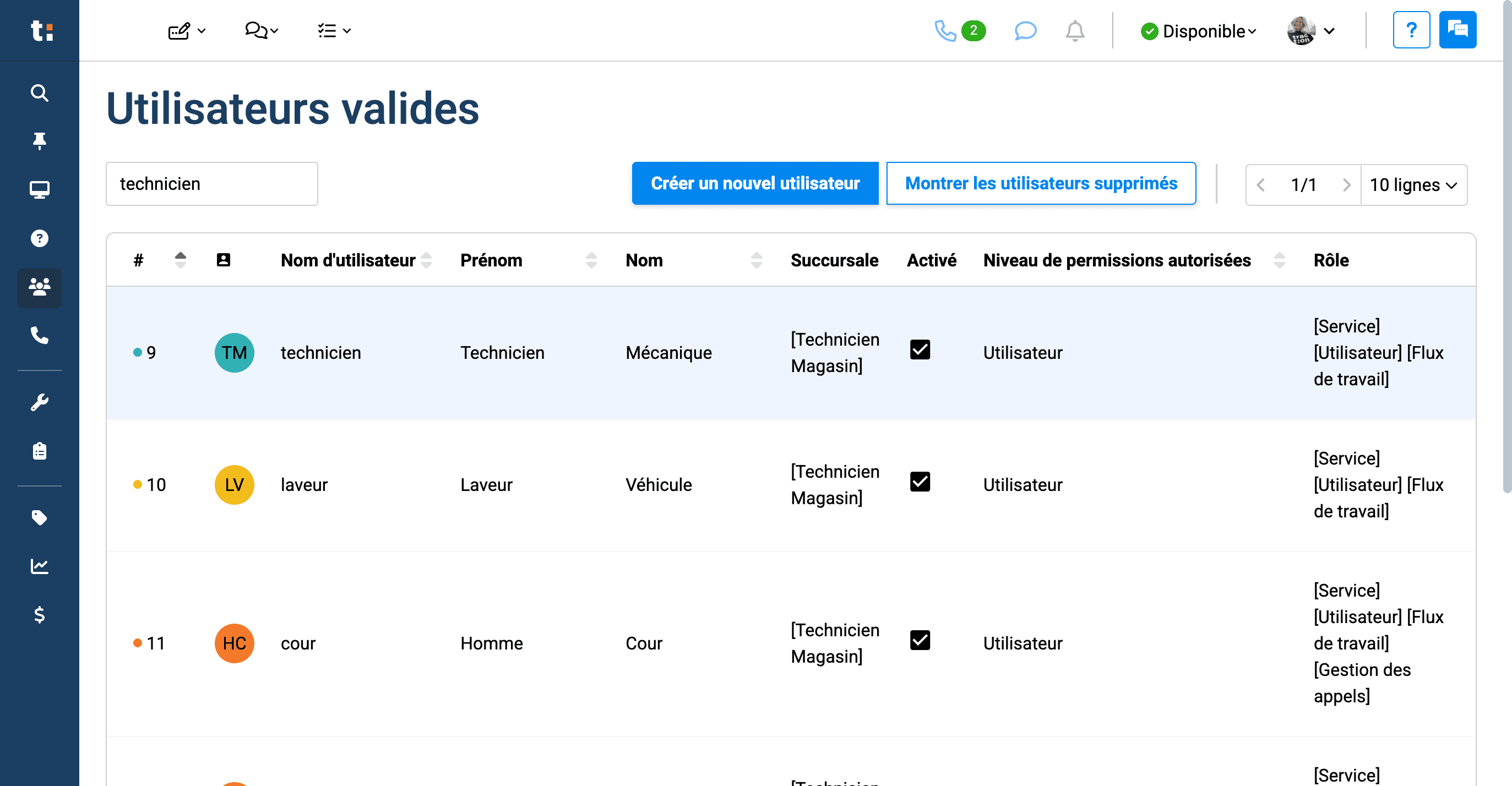 Step #4: Cliquez sur l'utilisateur