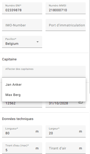 Step #5: Facultatif : affectez des capitaines au navire.