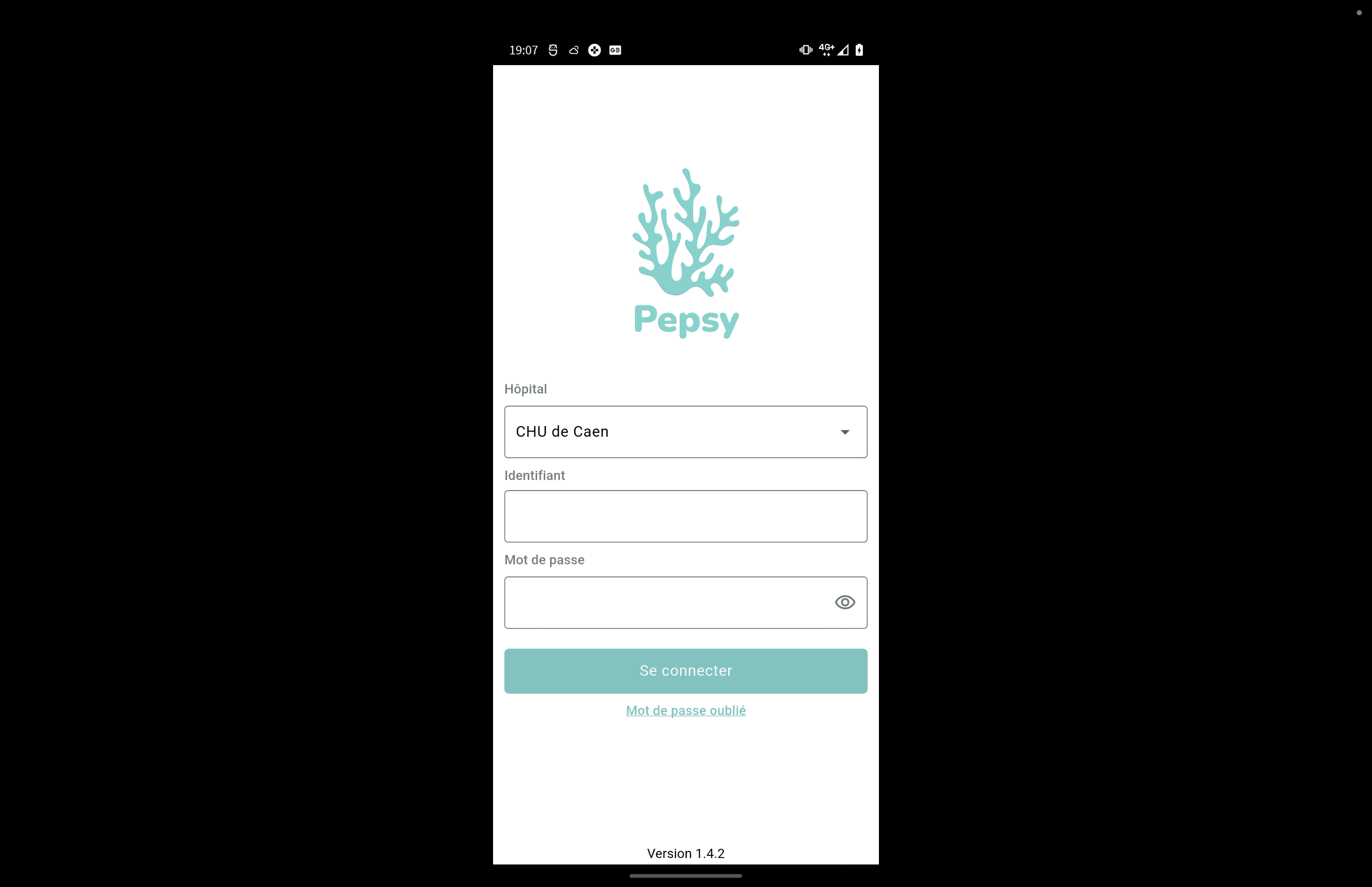 Step #9: L'application s'ouvre sur la page de connexionPour l'identifiant, vous devez saisir le mail sur lequel vous avez reçu le mail de bienvenue.