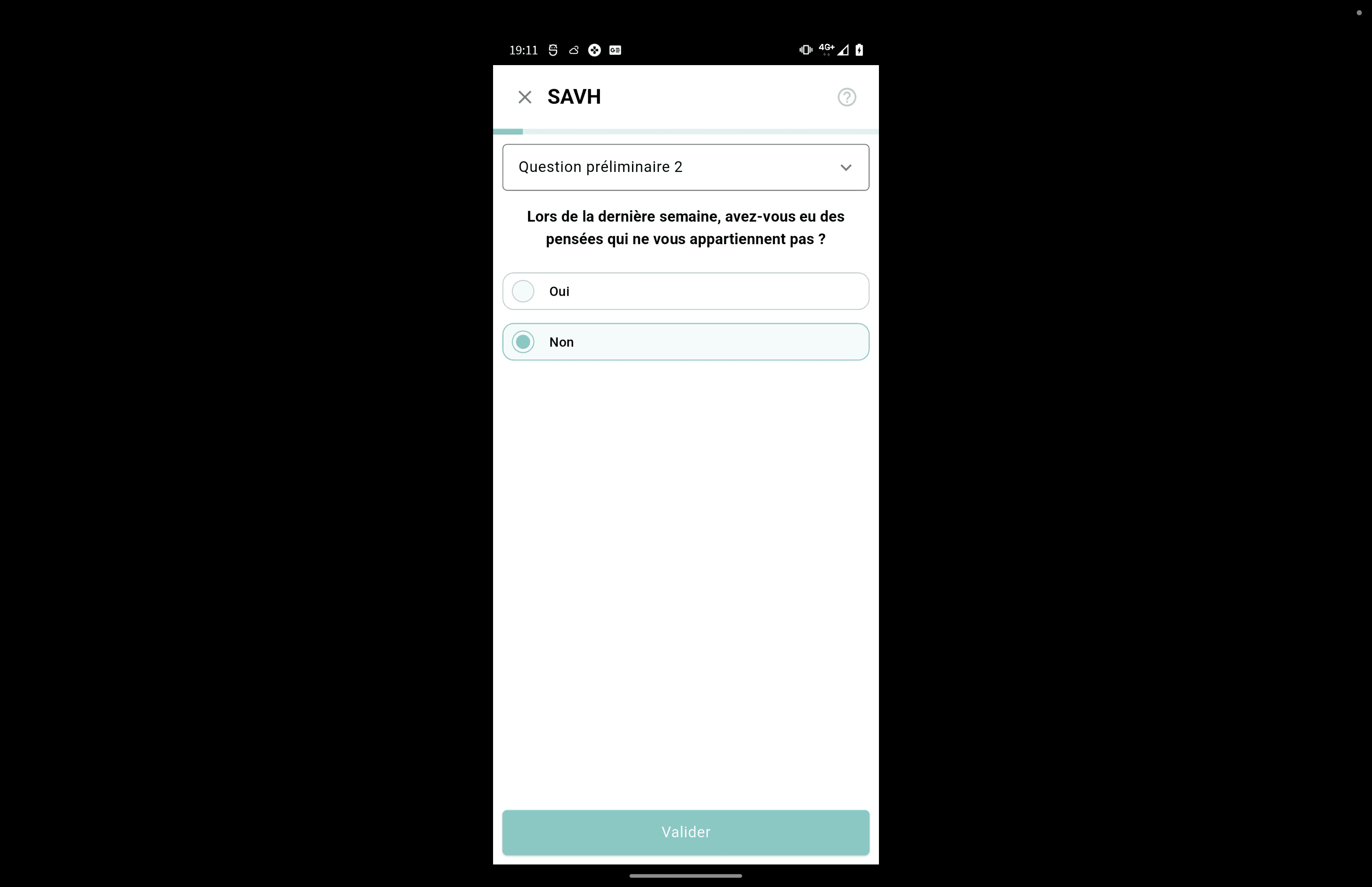 Step #43: Cliquez sur valider pour que votre réponse soit prise en compte et passez à la question suivante.