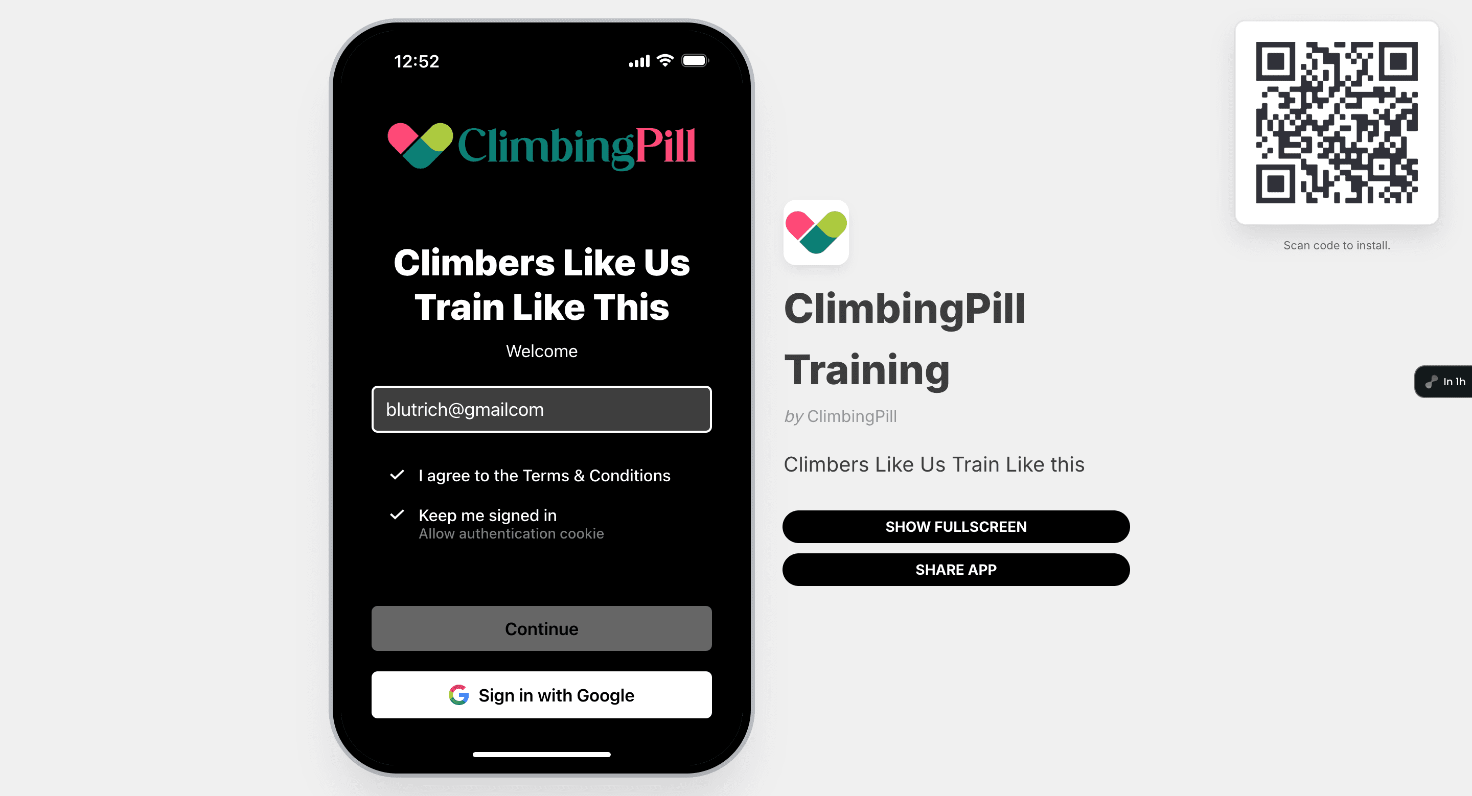Step #5: Click on "with Google"