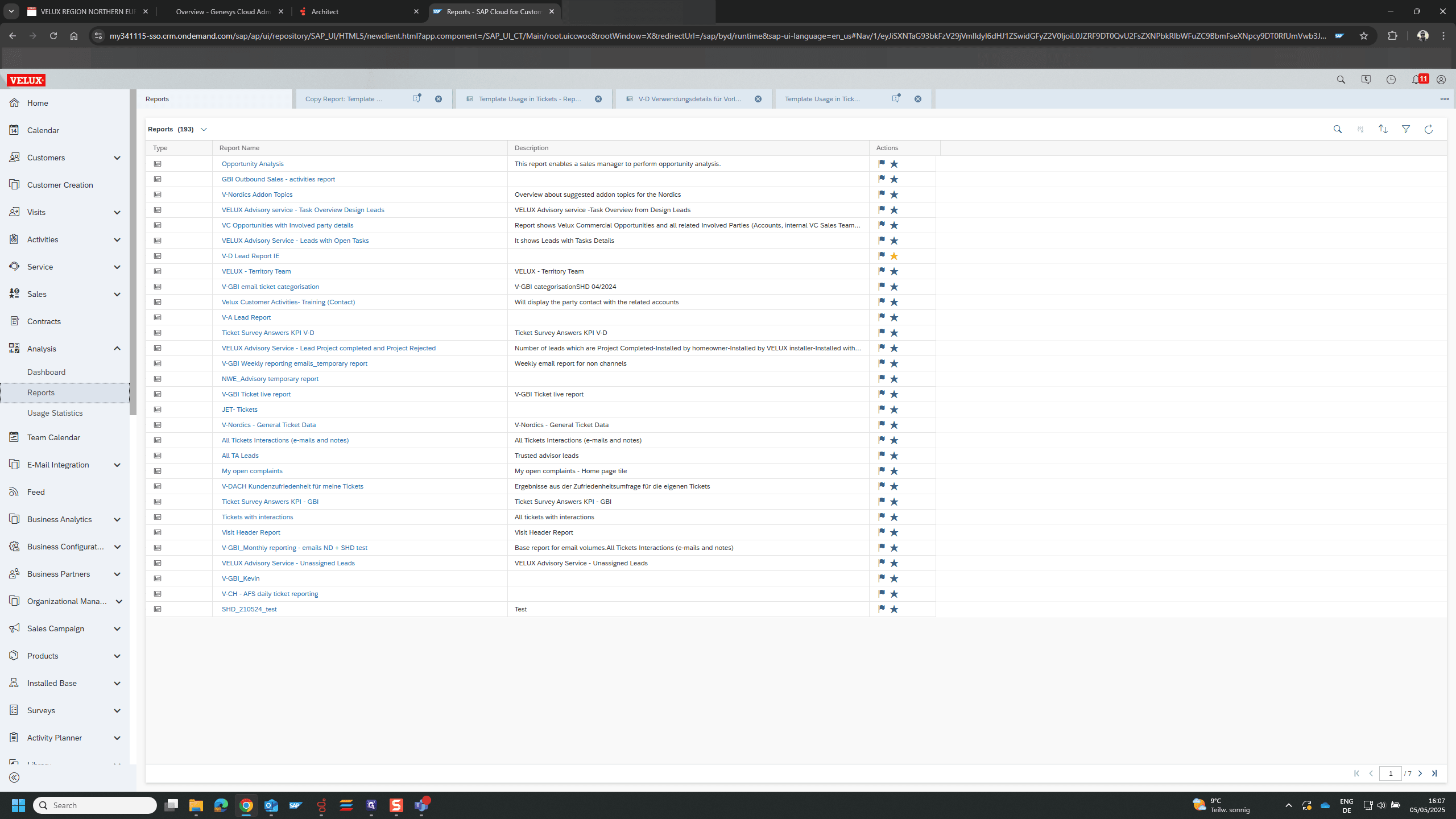 Step #5: Filter by Report Name: "Template"