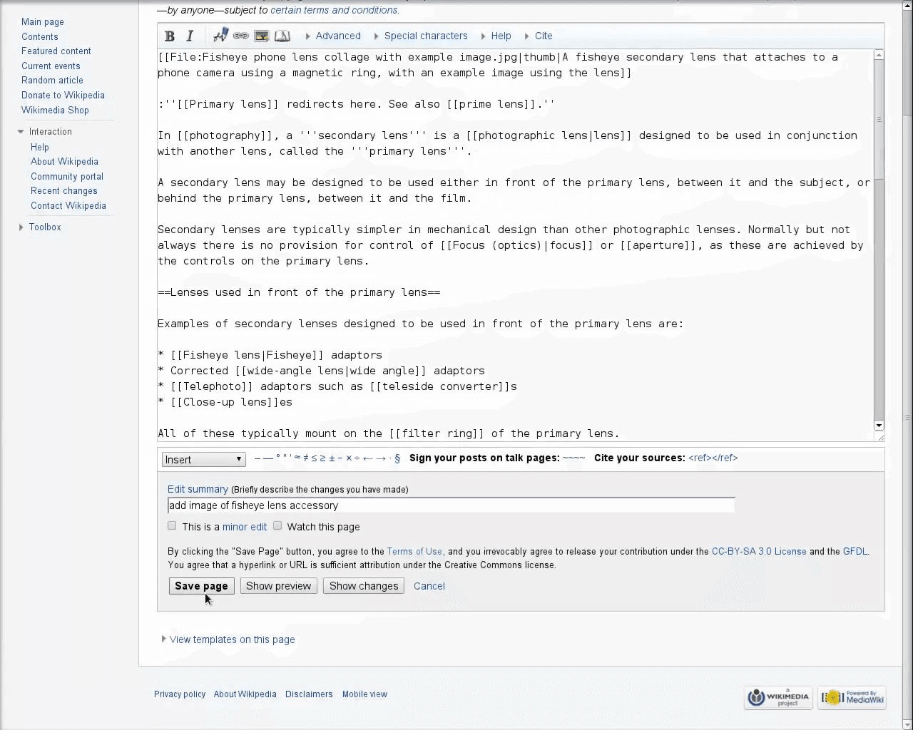 Step #18: Click Save page to publish your changes.