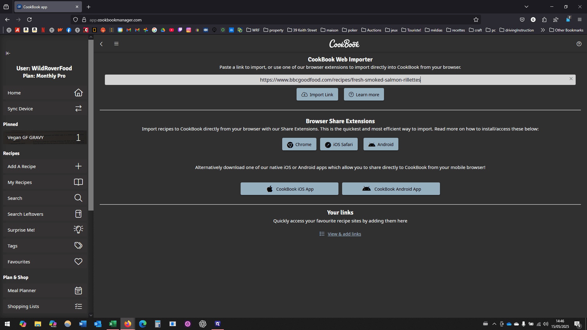 Step #14: Click on "Import Link"