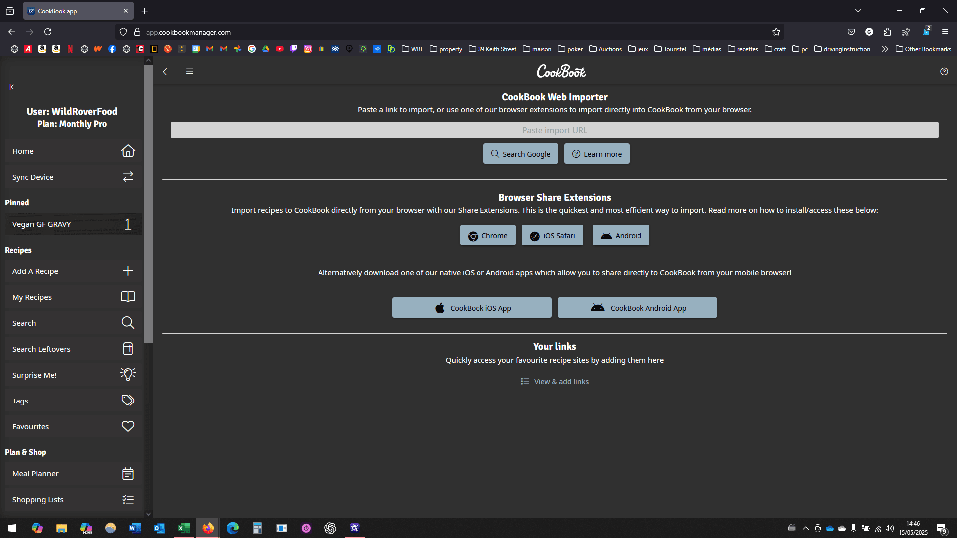 Step #13: Copy the URL of your recipe and paste it into the Cookbook field