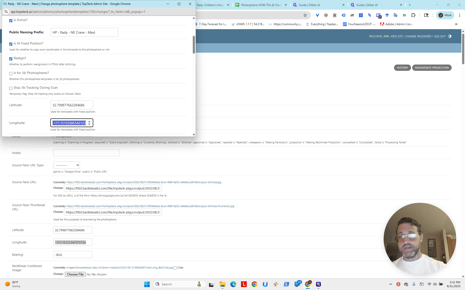 Step #54: Double-click on "-117.15133585543123"