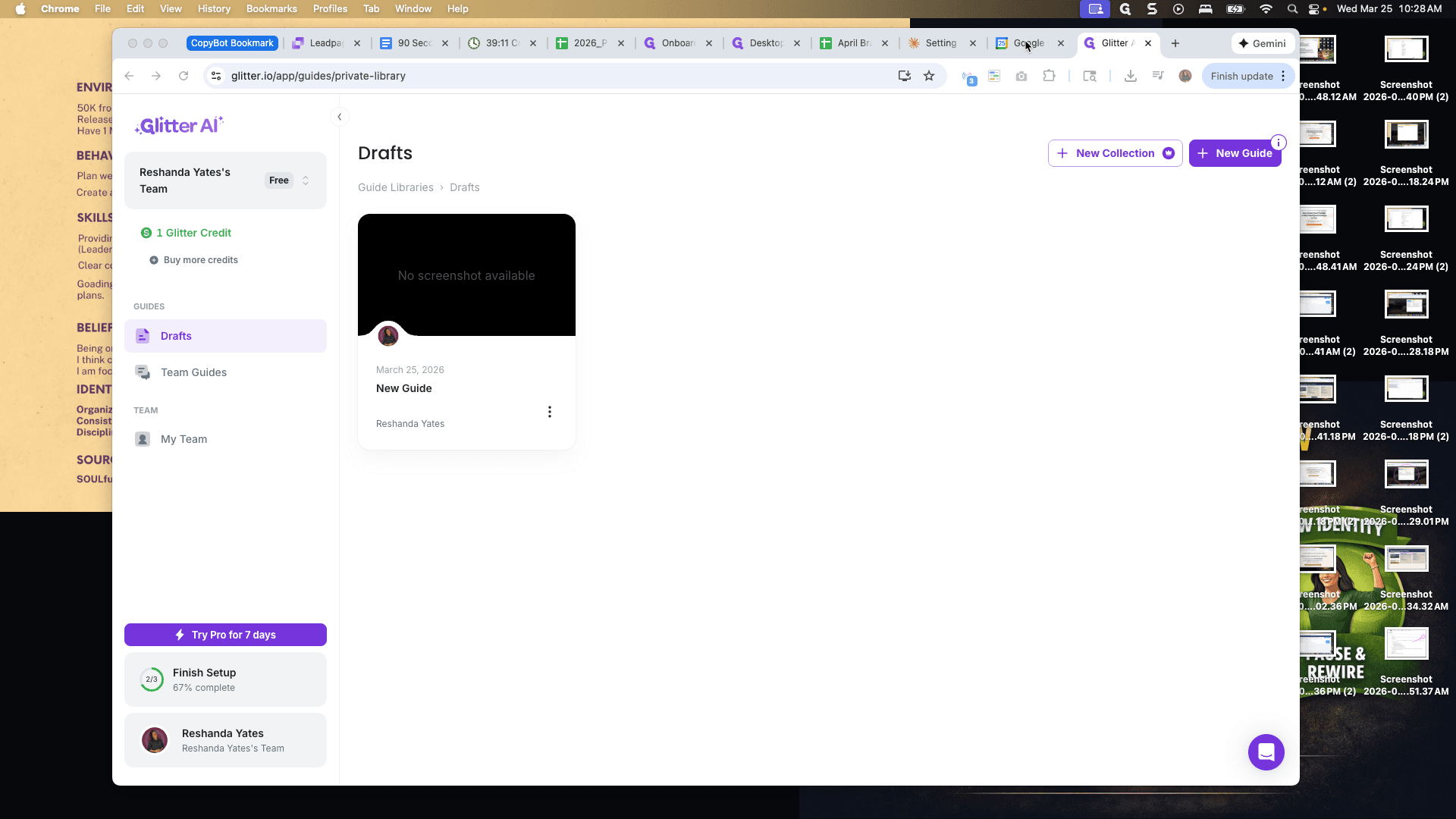Step #1: Click on "Google"