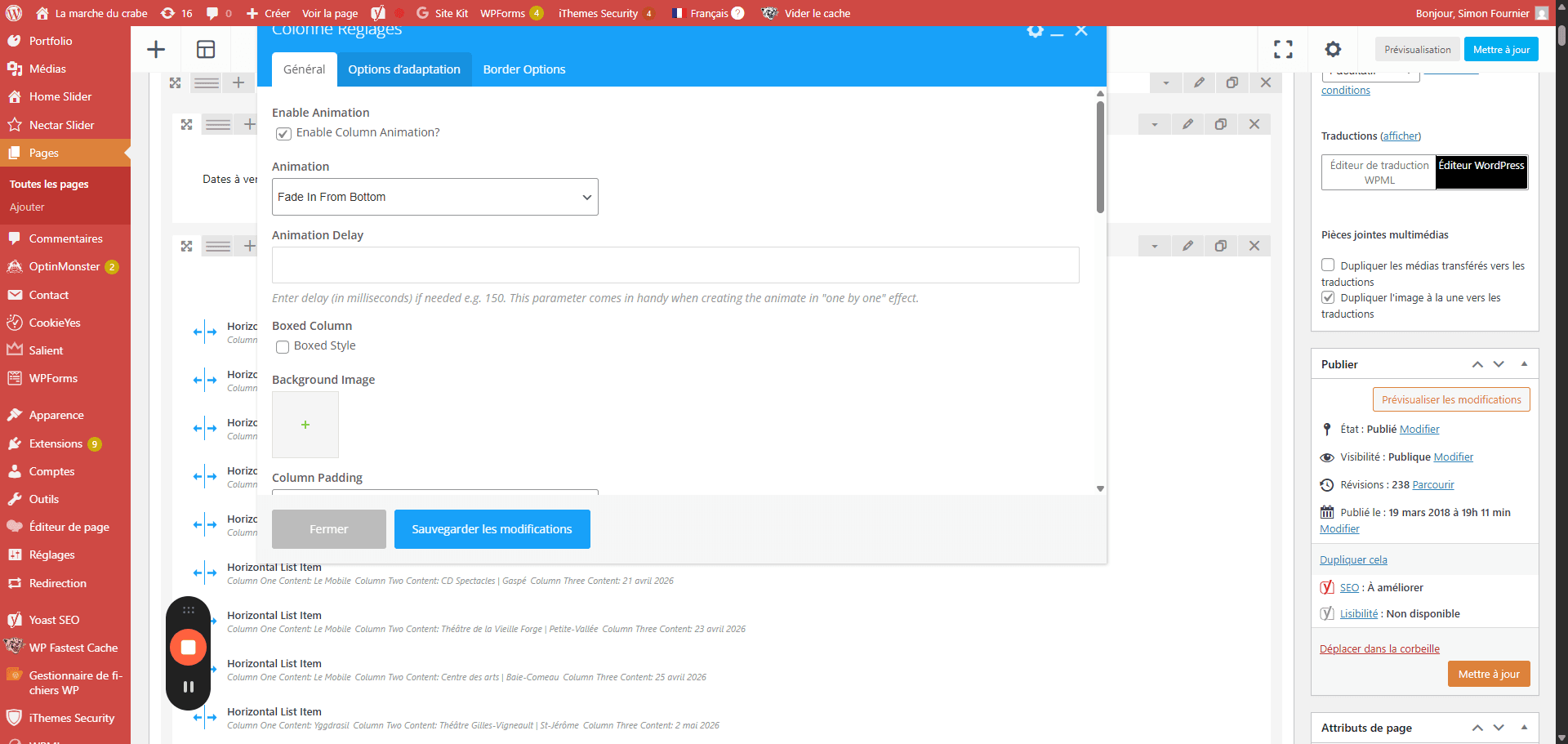 Step #7: Cliquez sur "Options d'adaptation"