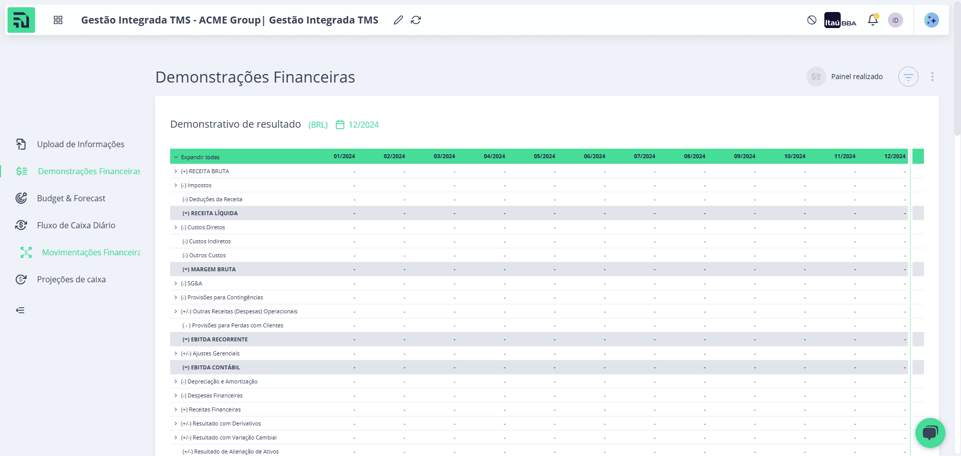 Step #3: Clique em "Movimentações Financeiras":
