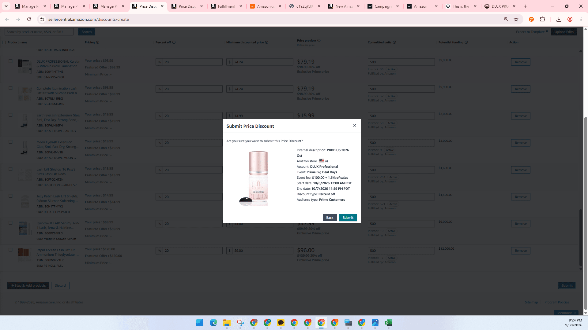 Step #3: Click Submit in the confirmation prompt to finalize enrollment.