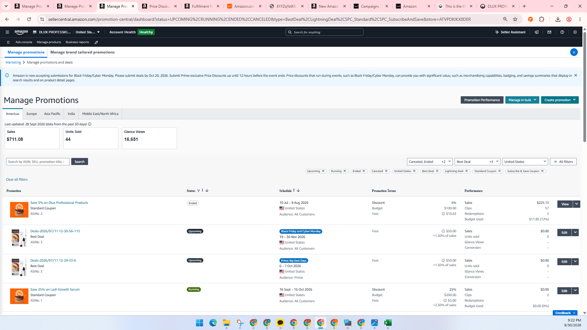 Step #4: Click on Create promotion.