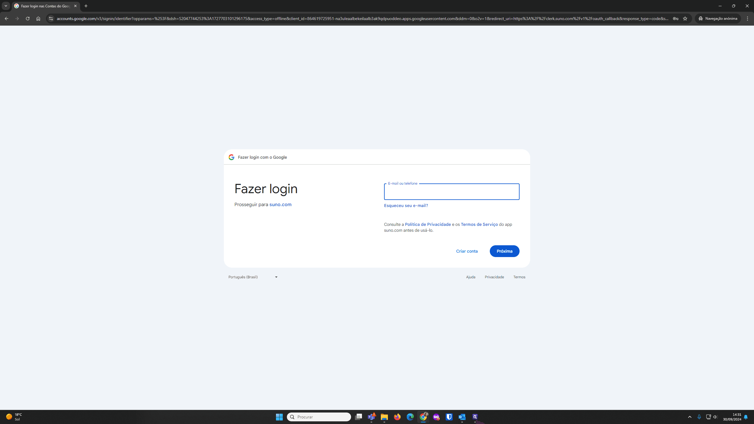 Step #4: Introduza o seu e-mail: