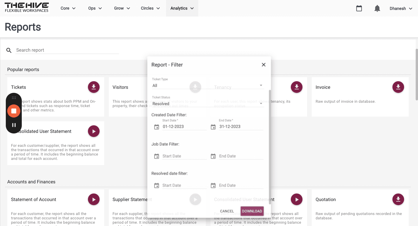 Step #25: Click "Consolidated User Statement"