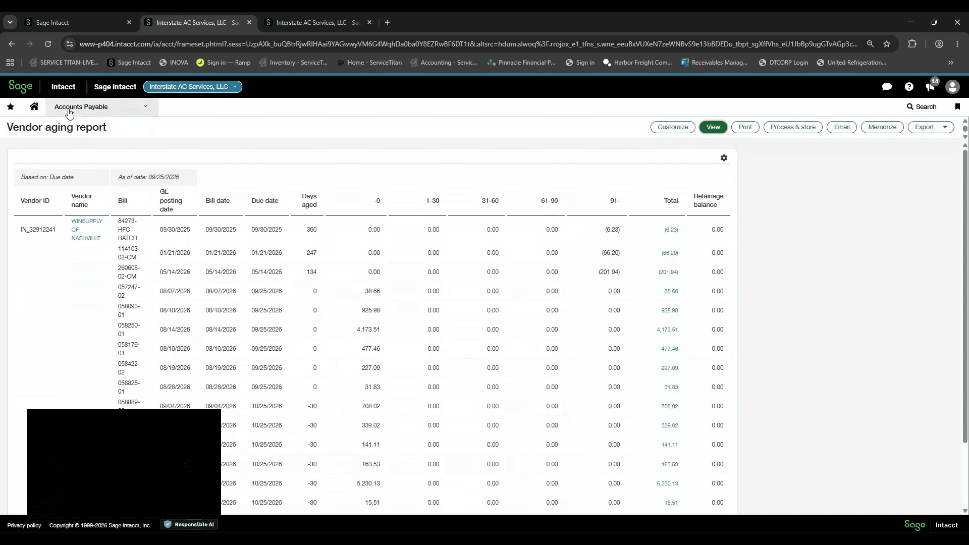 Step #1: Click Accounts Payable in the top navigation bar.