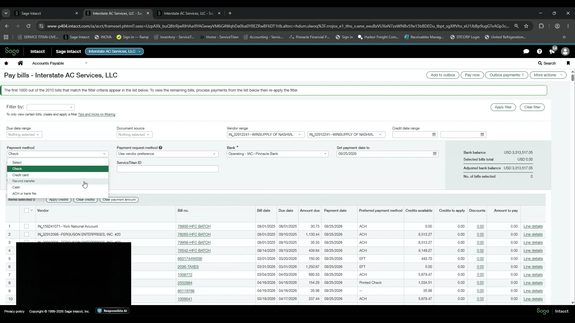 Step #4: Select the payment method as Record transfer.