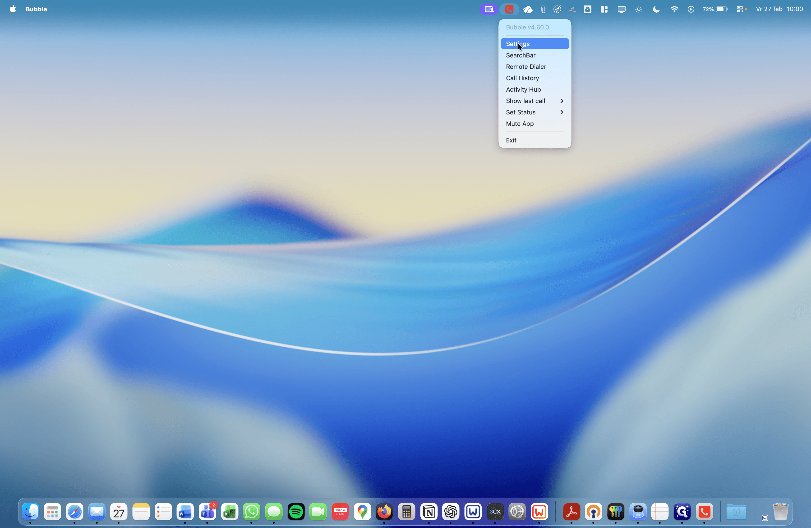 Step #2: Klik op "Settings"