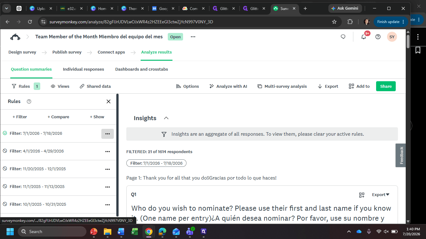 Step #3: Click the options menu (***) next to the current active rule.