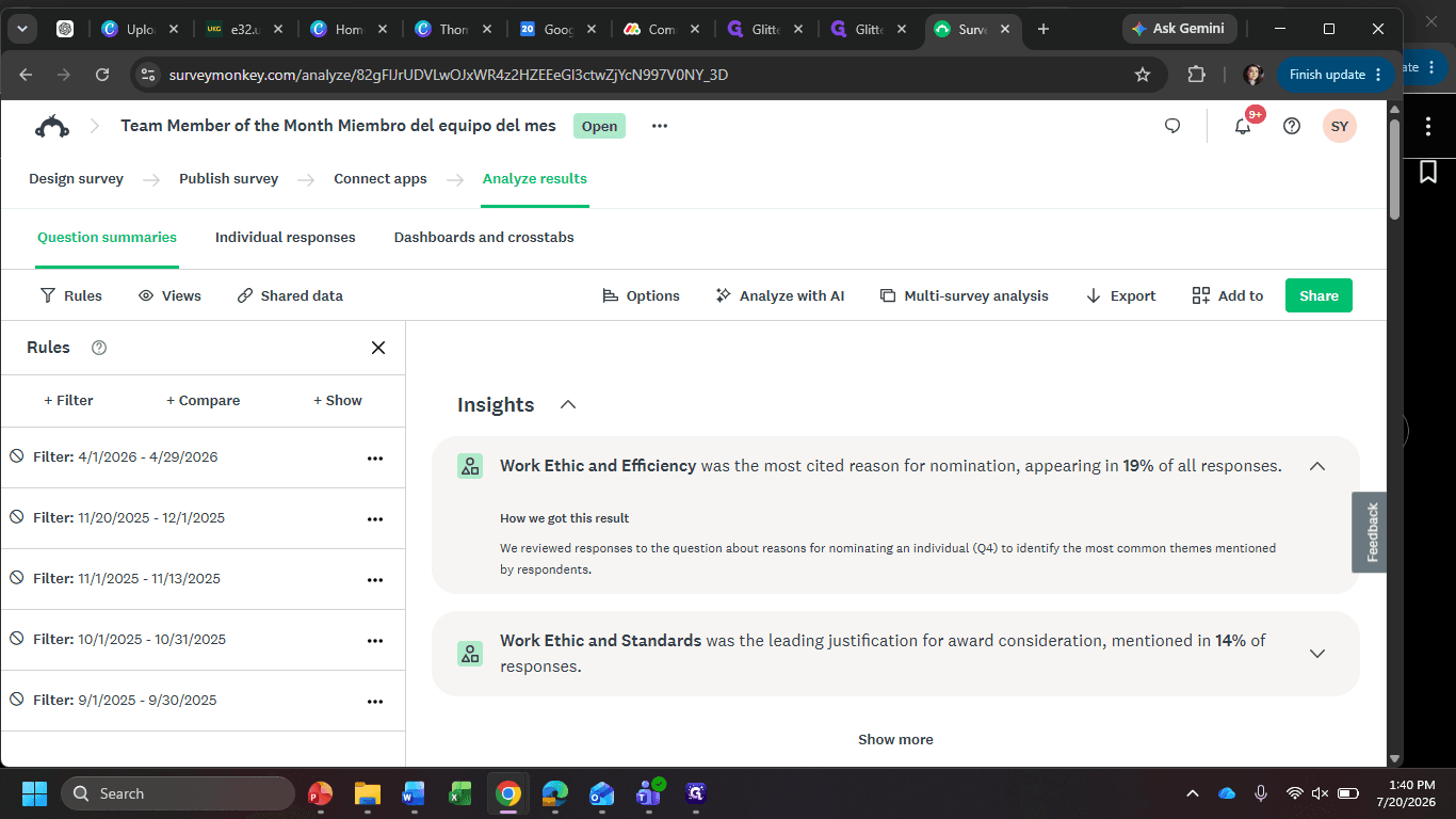 Step #5: Click + Filter in the left sidebar.