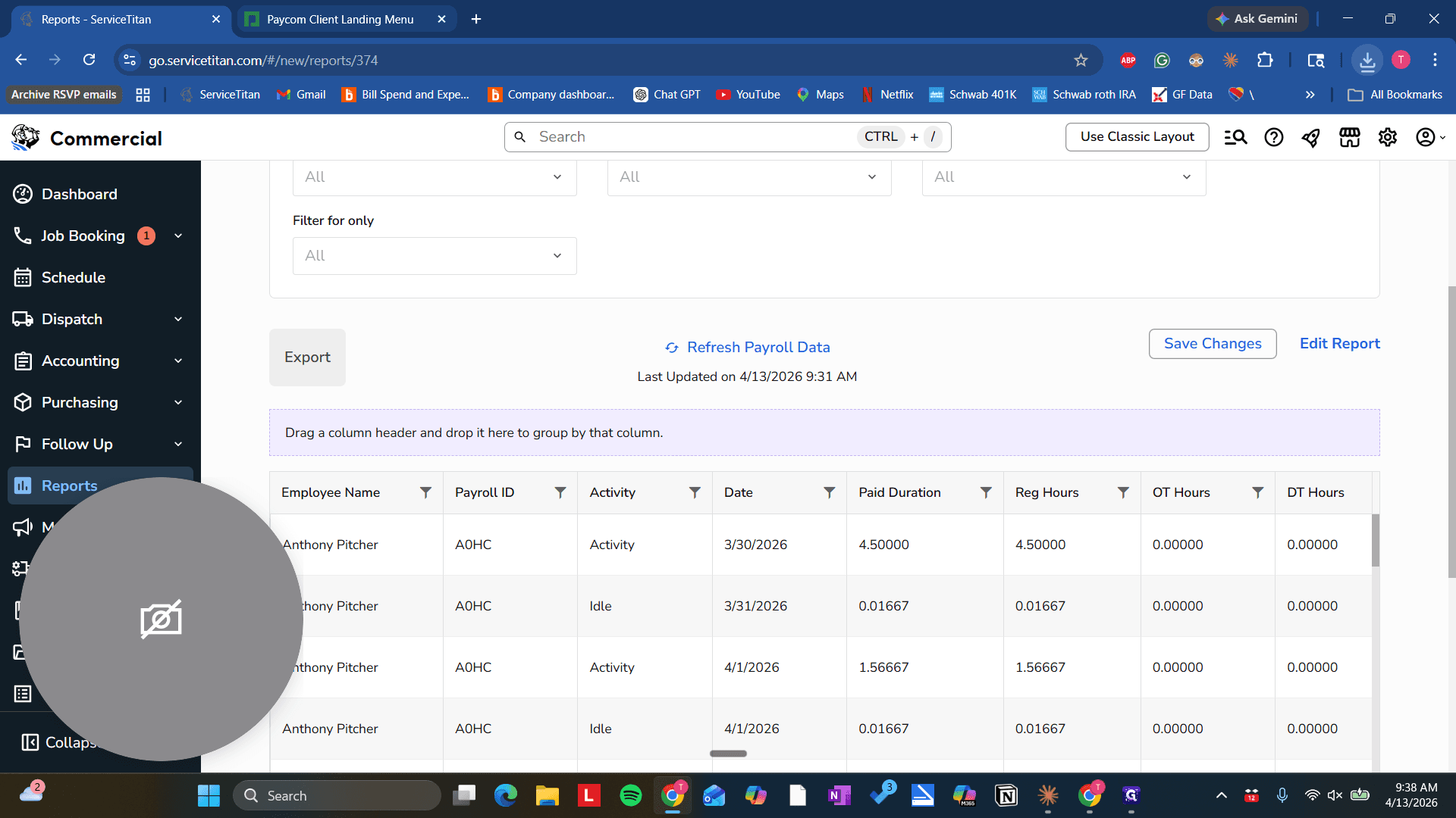 Step #16: Double-click on "Paycom Client Landing Menu"