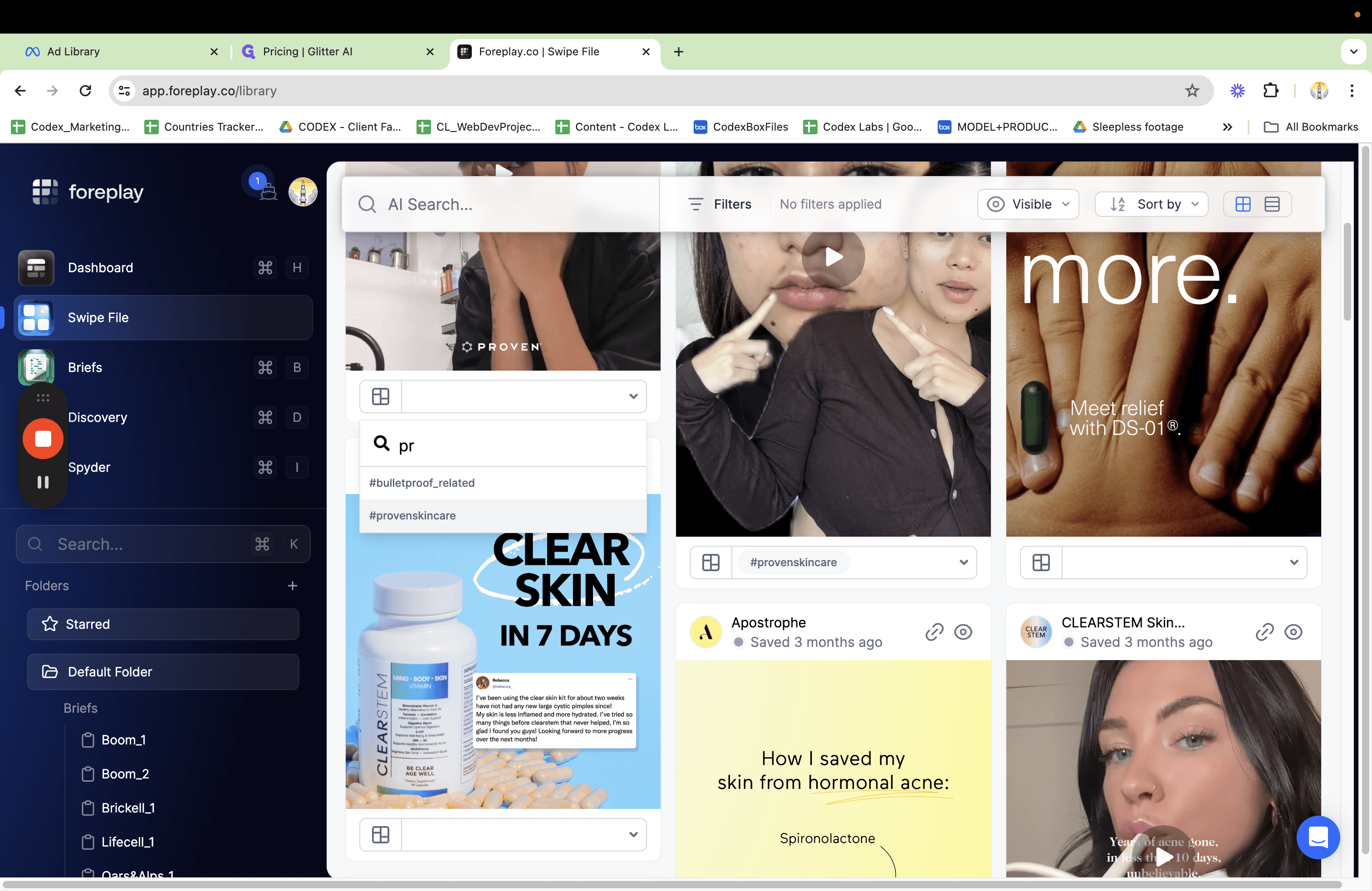 Step #4: Click "#provenskincare"