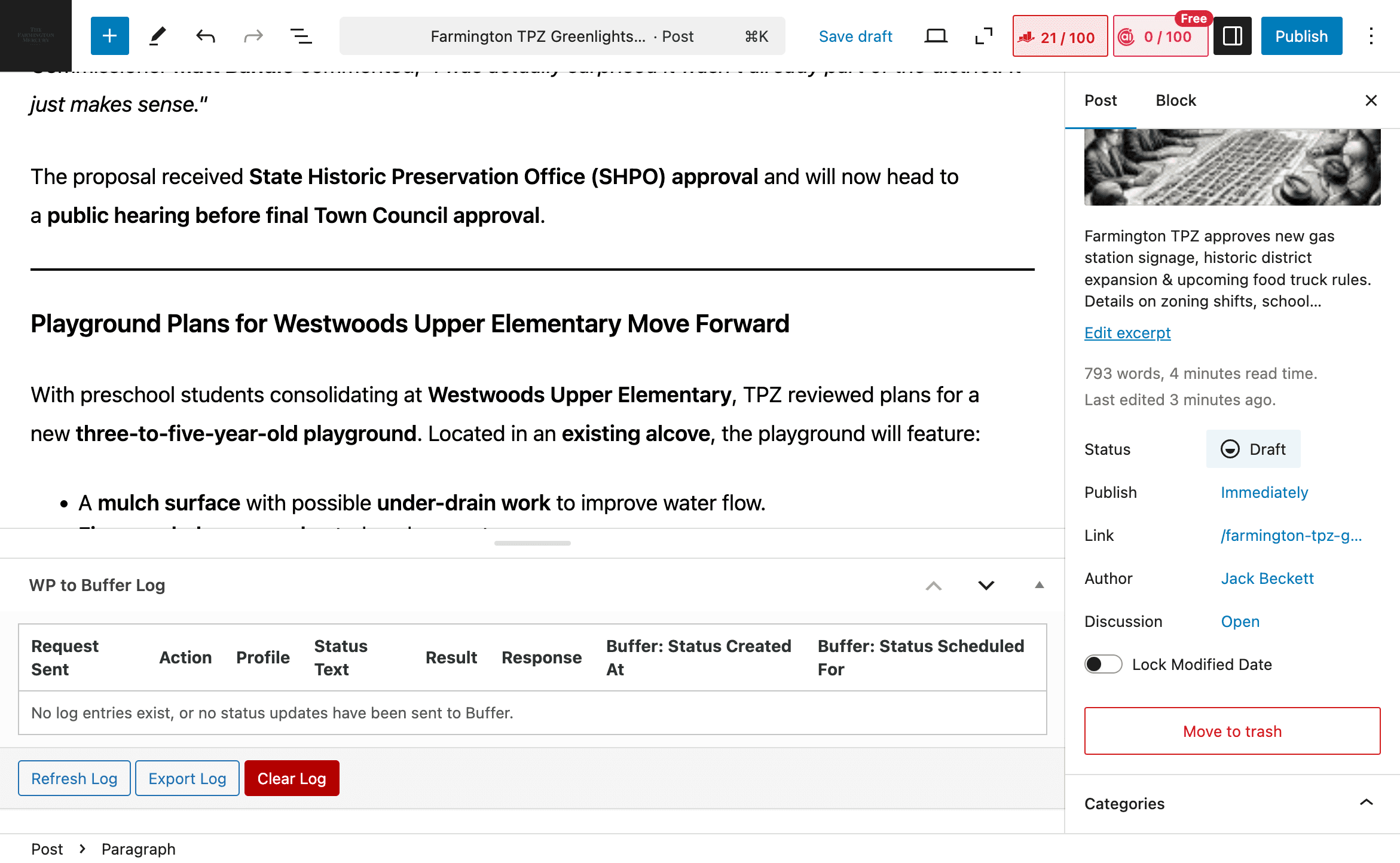 Step #41: Click on "Draft"