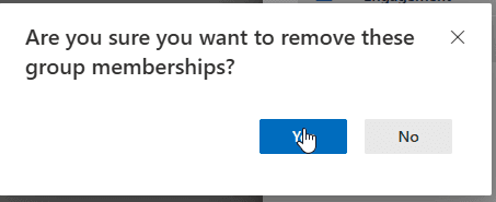 Step #23: Confirm removal, Click 'Yes'