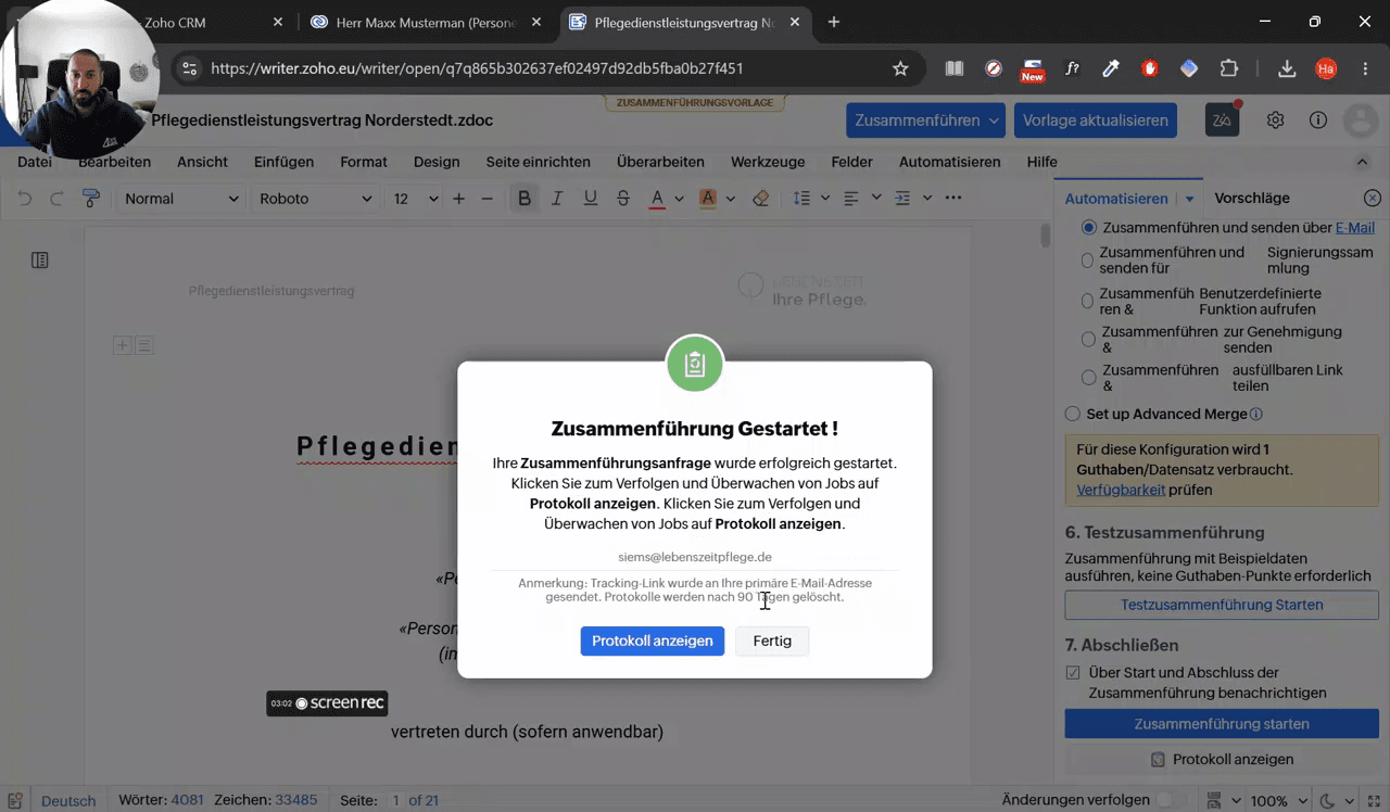 Step #3: Klicke auf Fertig, um das Bestätigungsfenster zu schließen.