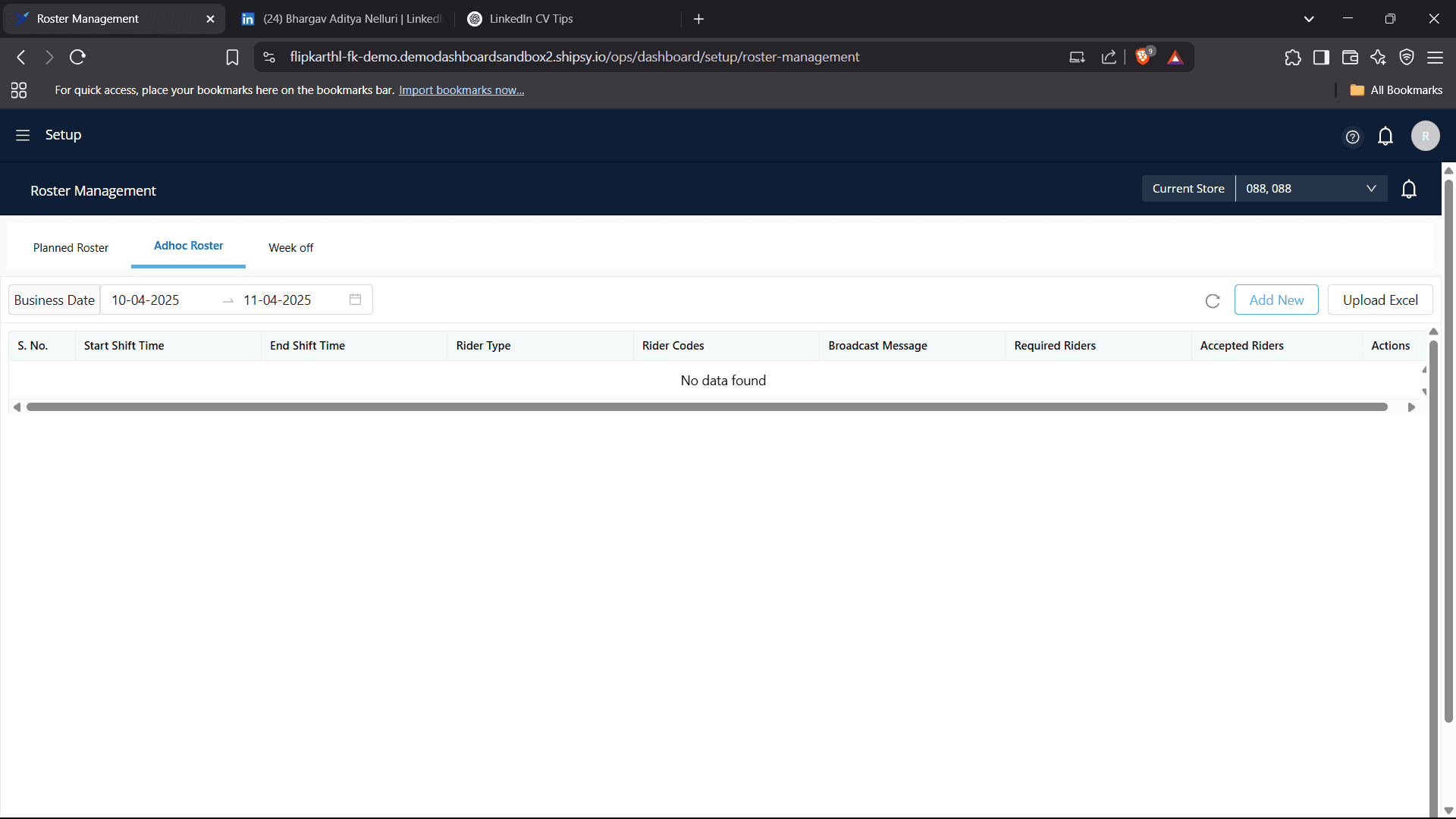 Step #5: click on add new for new schdule.