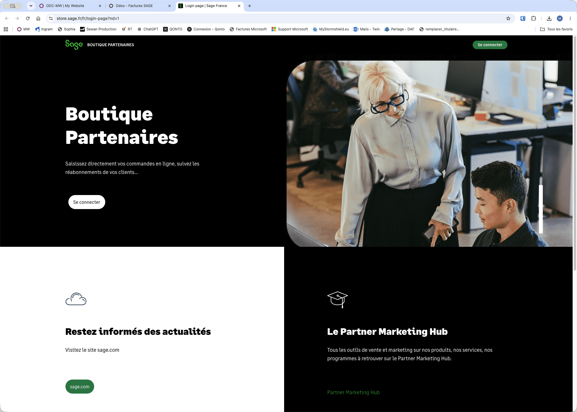 Step #1: Cliquez sur Se connecter en haut à droite de l'écran.