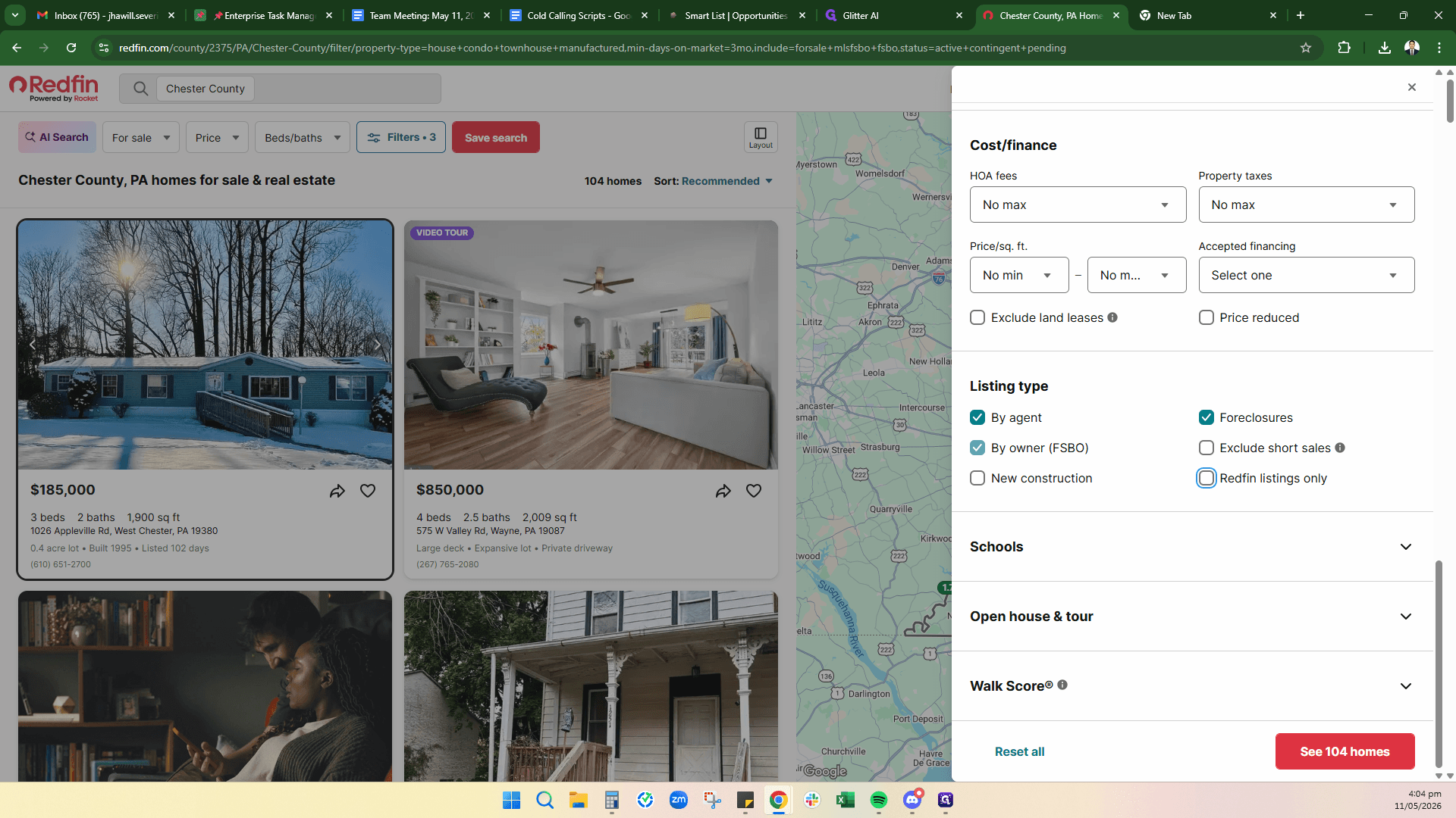 Step #7: If you are specifically looking for owner-listed properties, scroll down to Listing type and check the box for By owner (FSBO).