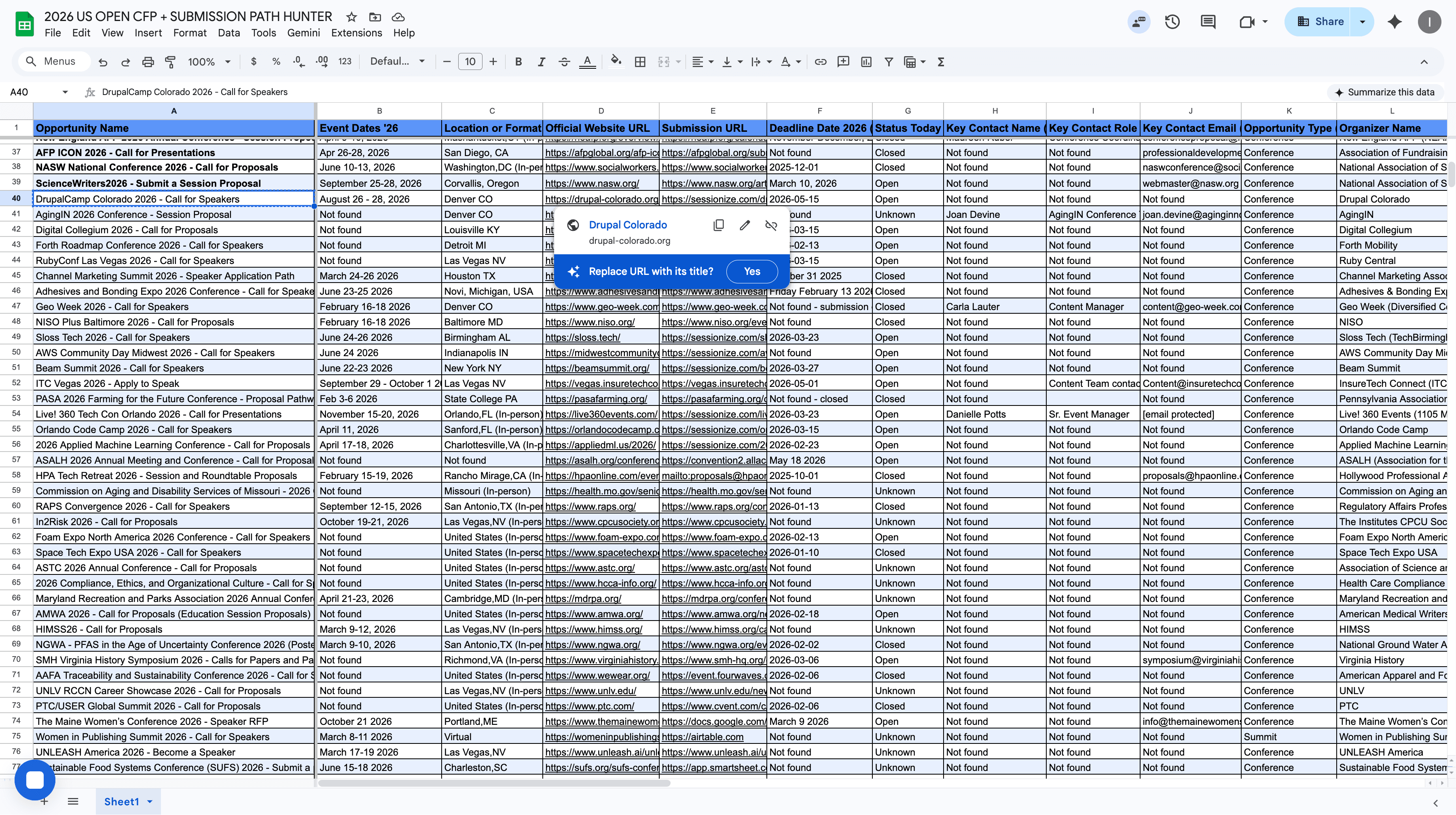 Step #8: Click on "Event Dates '26"