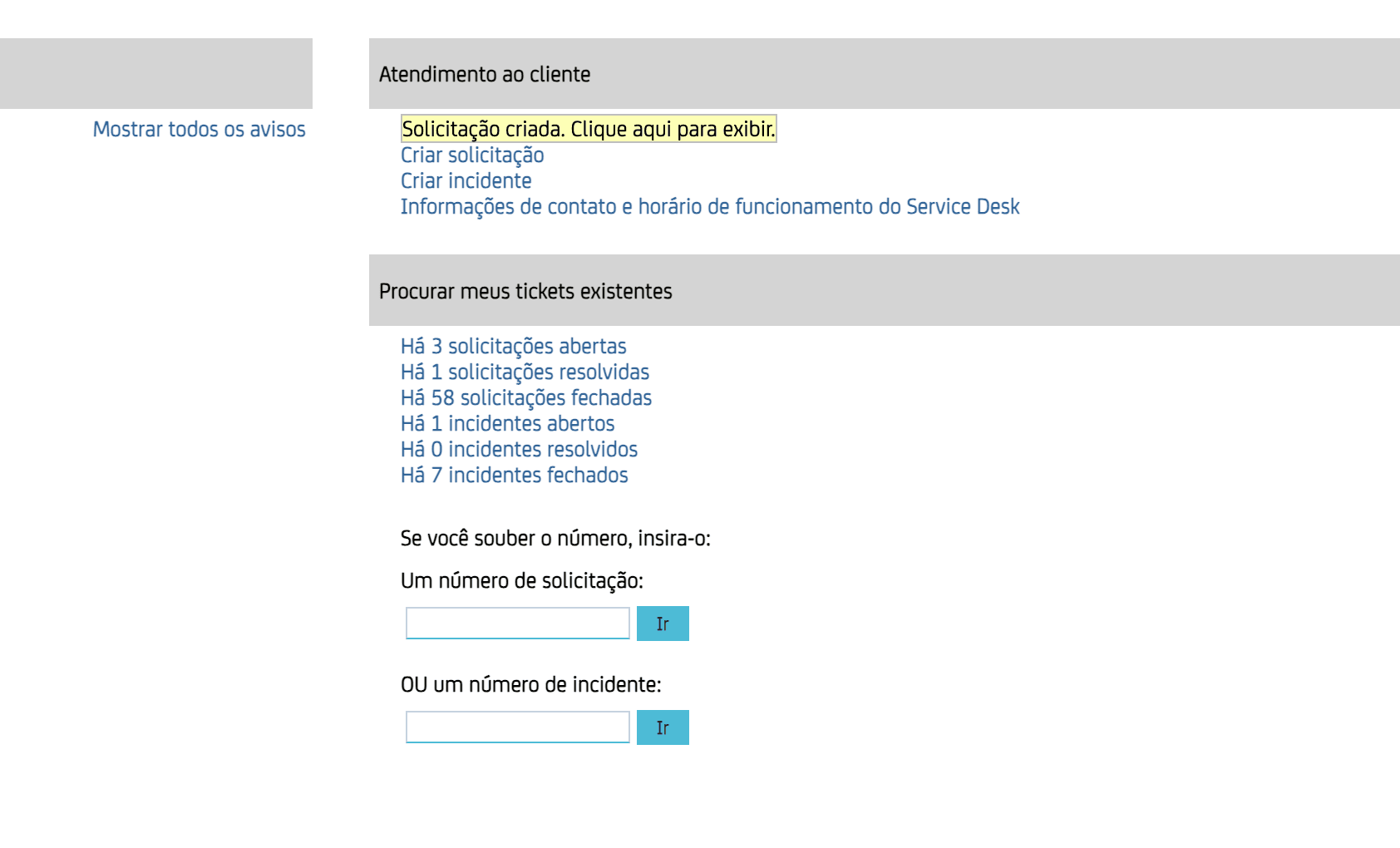 Step #6: Clique em SALVAR e sua Solicitação estará criada