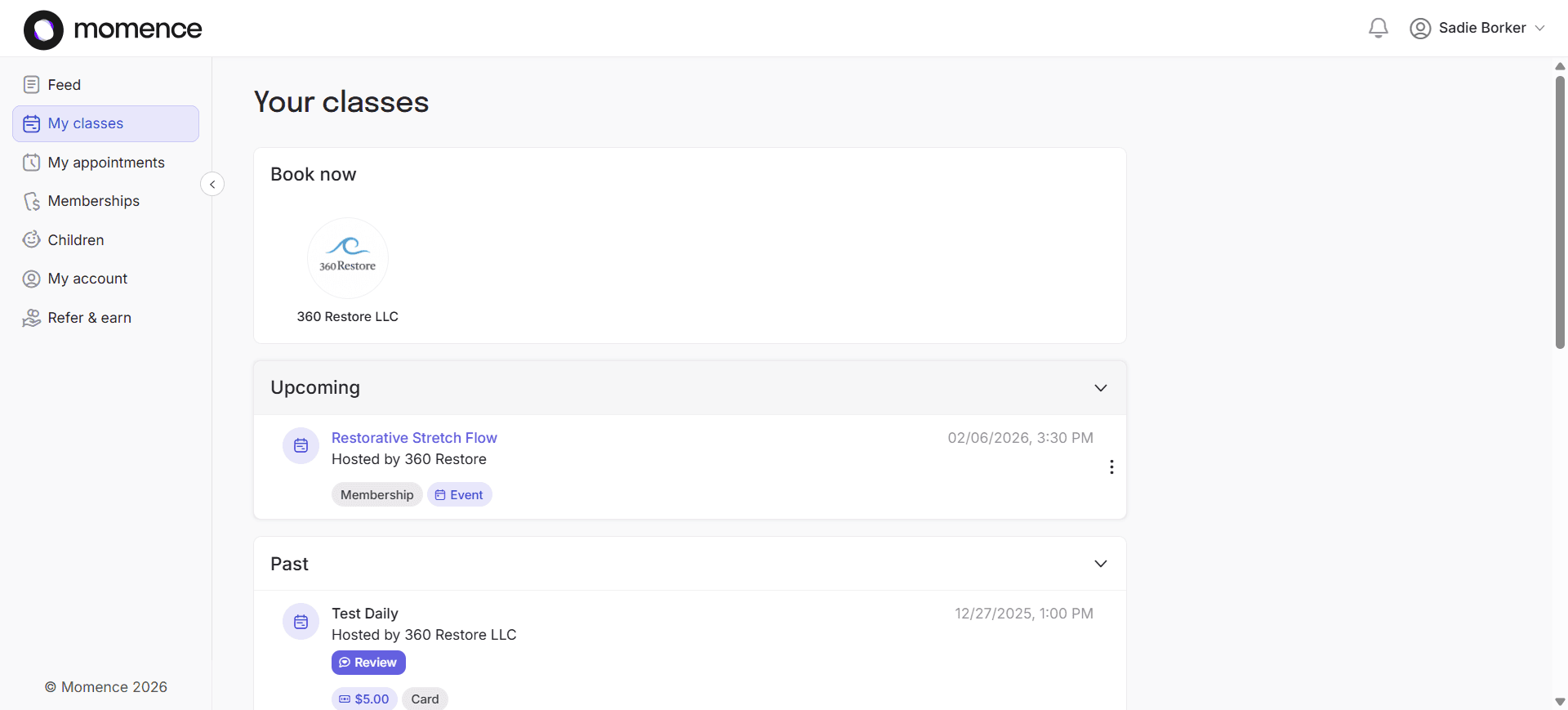 Step #3: Momence dashboard