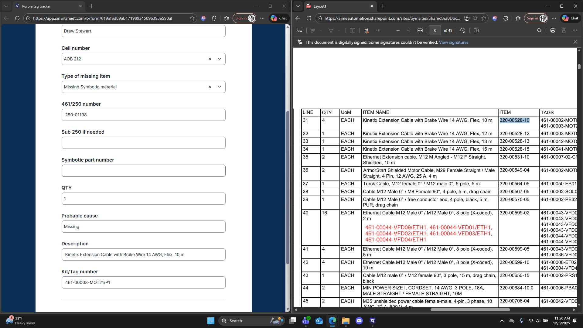Step #20: Click "Symbotic part number"