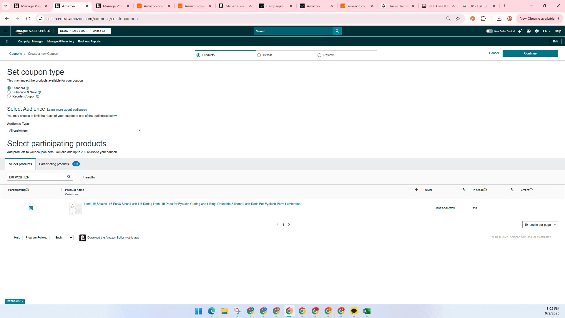 Step #10: Click Continue in the upper-right section.